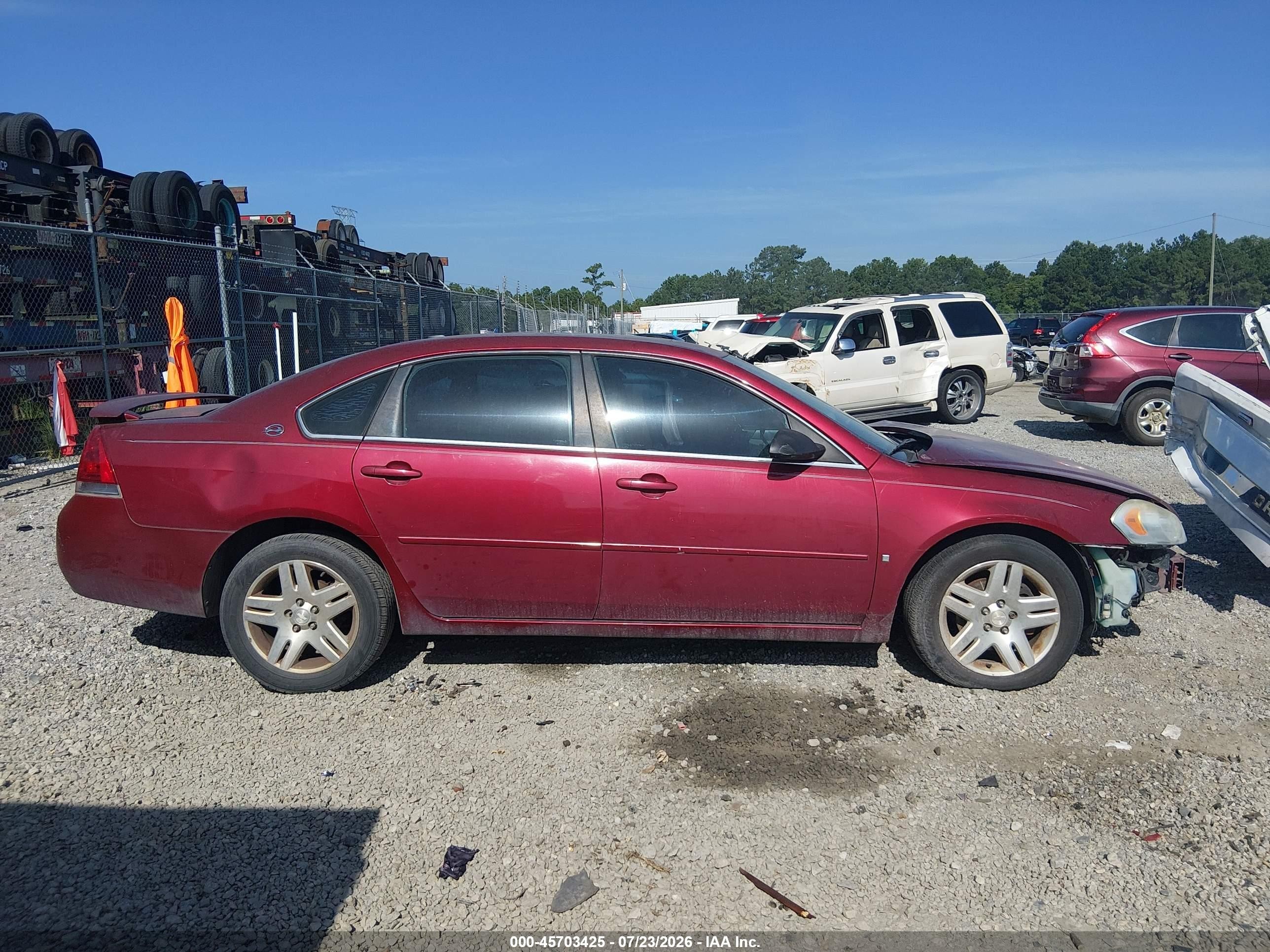 2008 Chevrolet Impala Lt Burgundy vin: 2G1WC583081330002