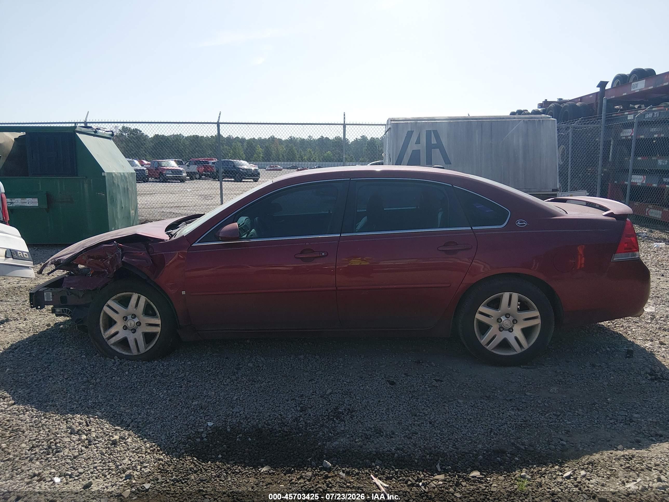 2008 Chevrolet Impala Lt Burgundy vin: 2G1WC583081330002