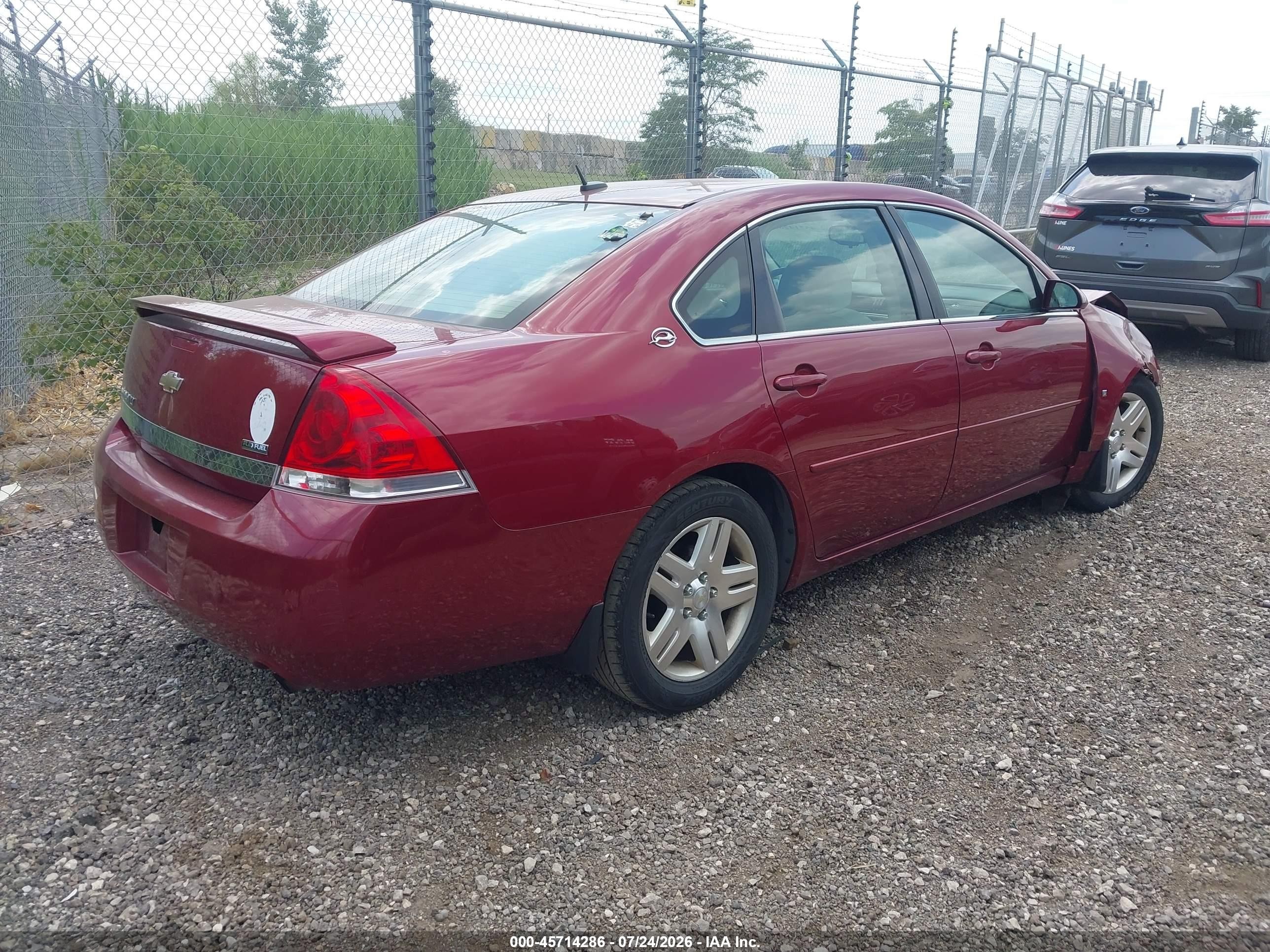 2008 Chevrolet Impala Lt Red vin: 2G1WC583289192139