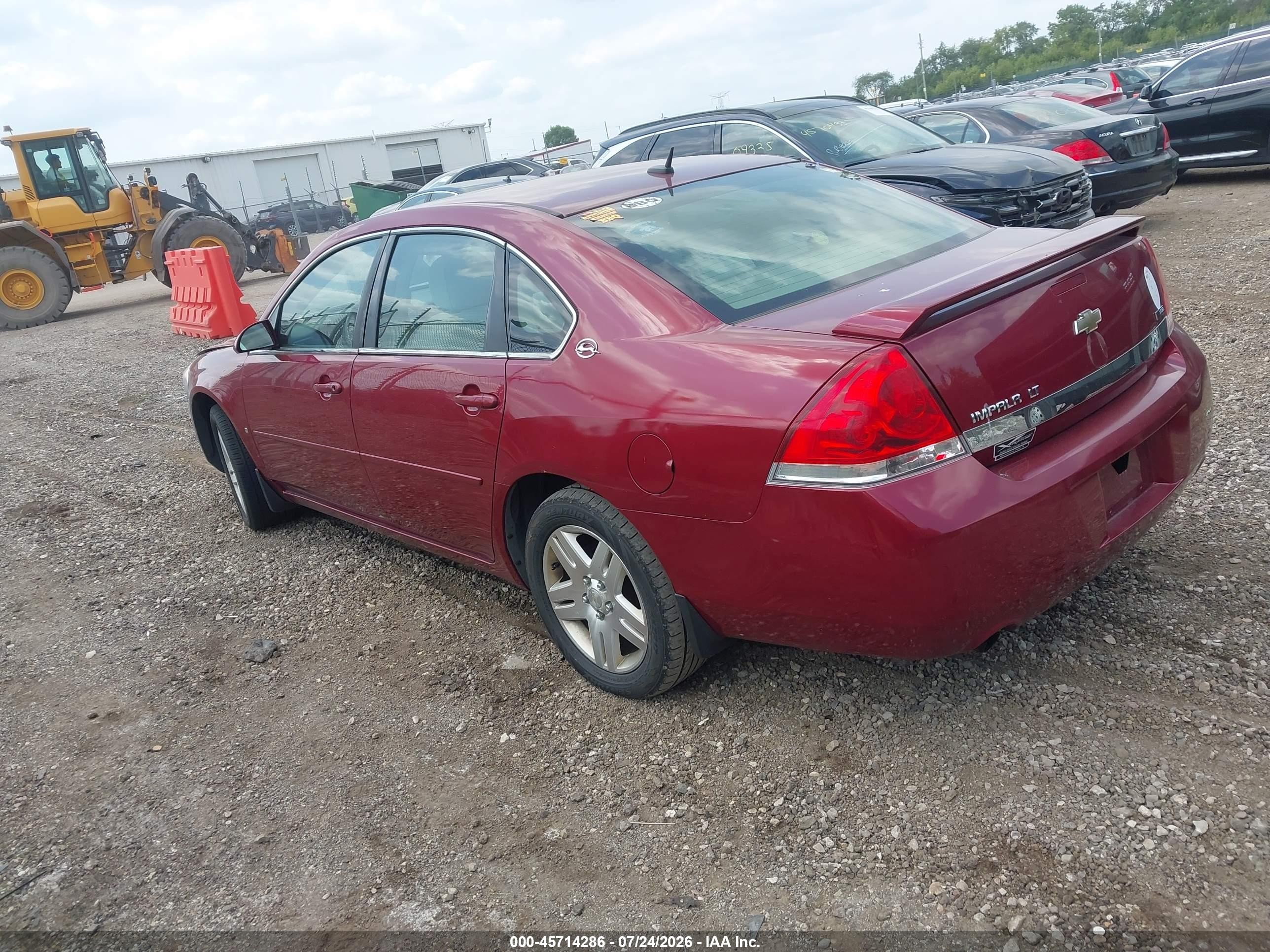 2008 Chevrolet Impala Lt Red vin: 2G1WC583289192139