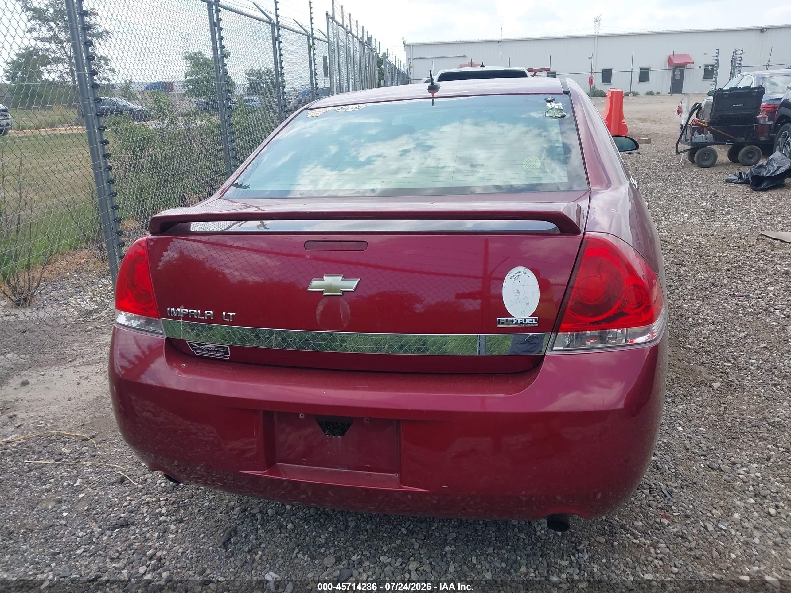 2008 Chevrolet Impala Lt Red vin: 2G1WC583289192139