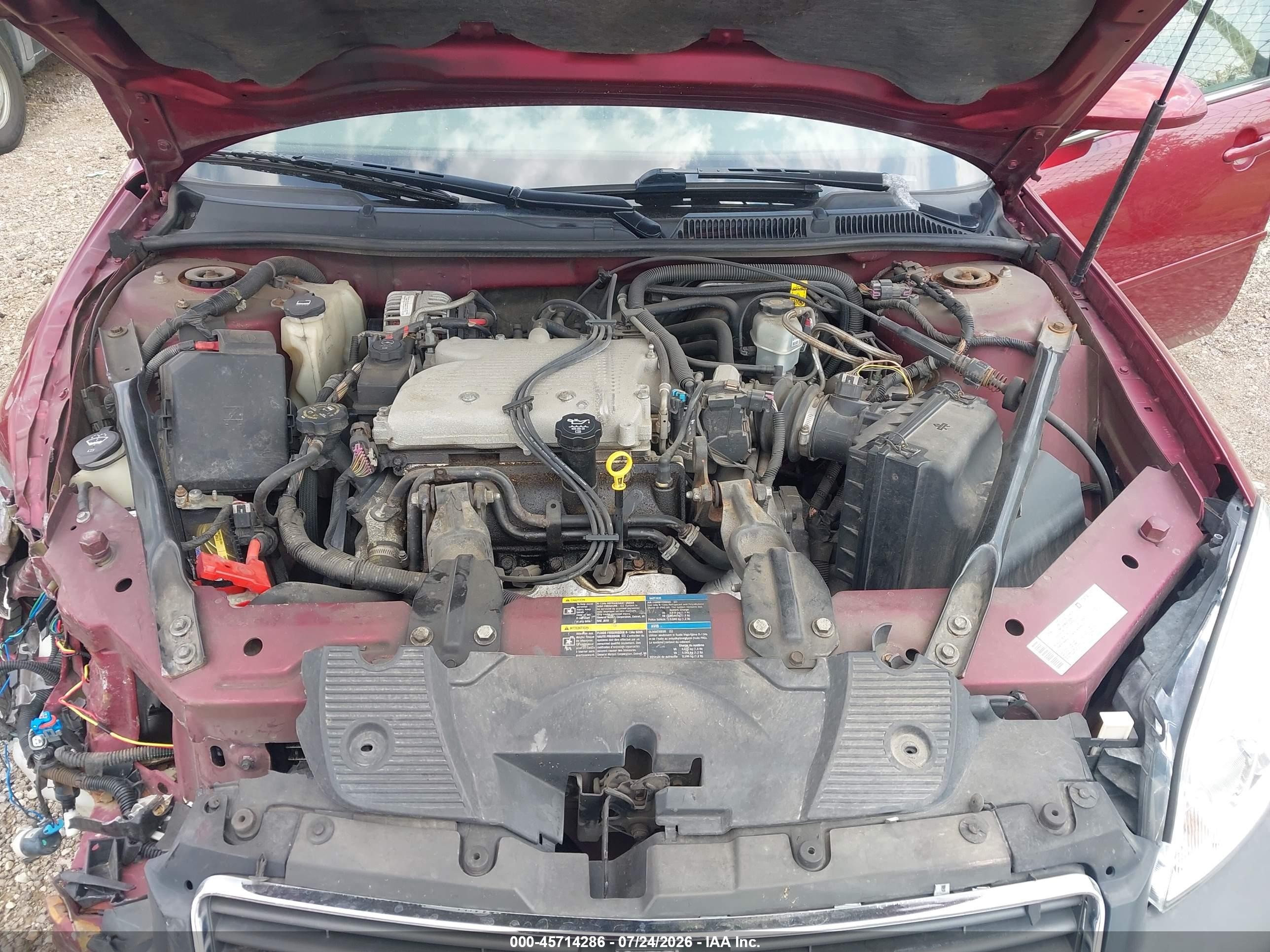 2008 Chevrolet Impala Lt Red vin: 2G1WC583289192139