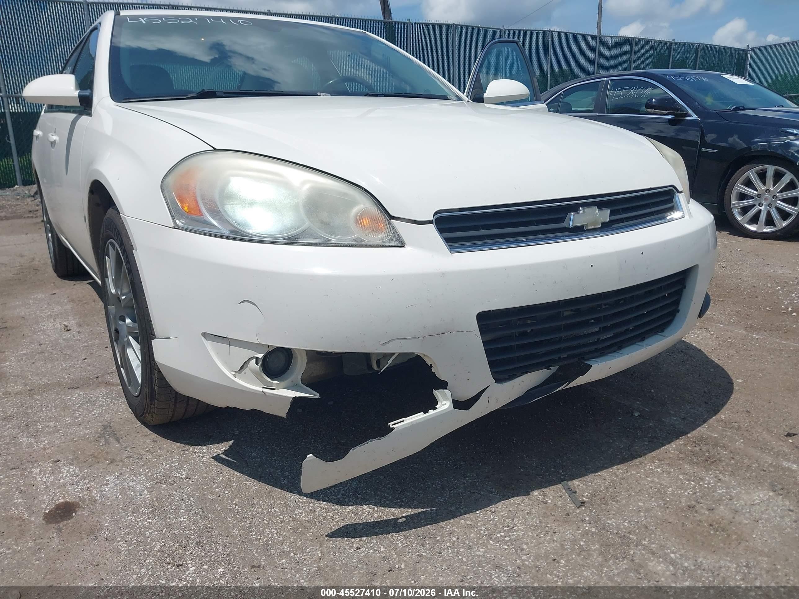 2008 Chevrolet Impala Lt White vin: 2G1WC583389148358