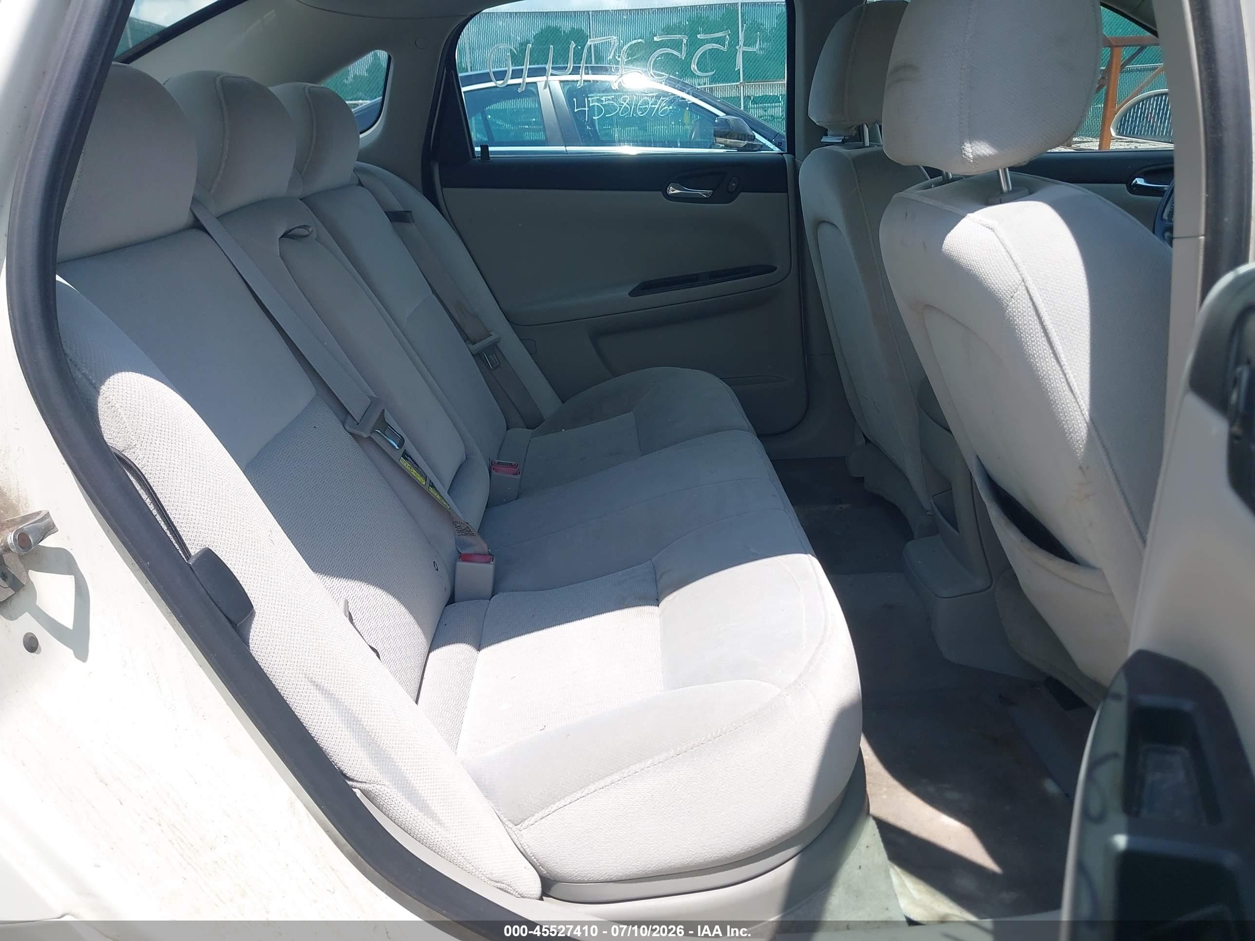 2008 Chevrolet Impala Lt White vin: 2G1WC583389148358