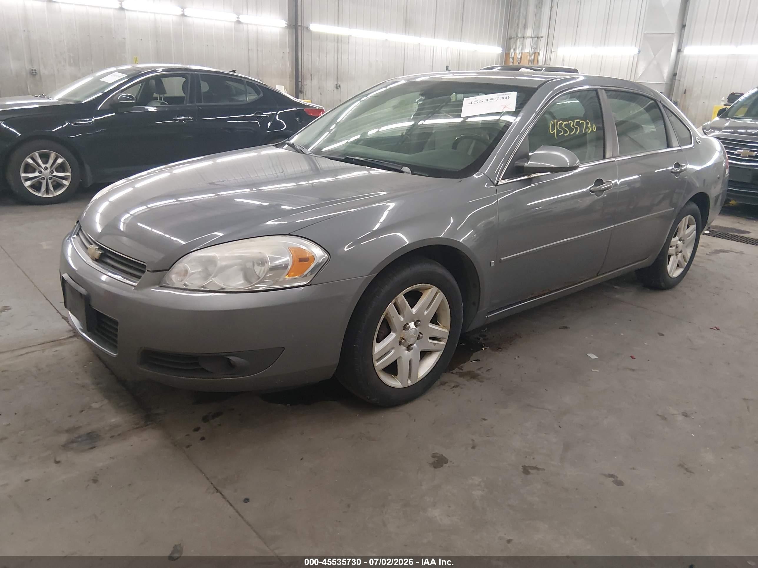 2008 Chevrolet Impala Lt Gray vin: 2G1WC583781221472