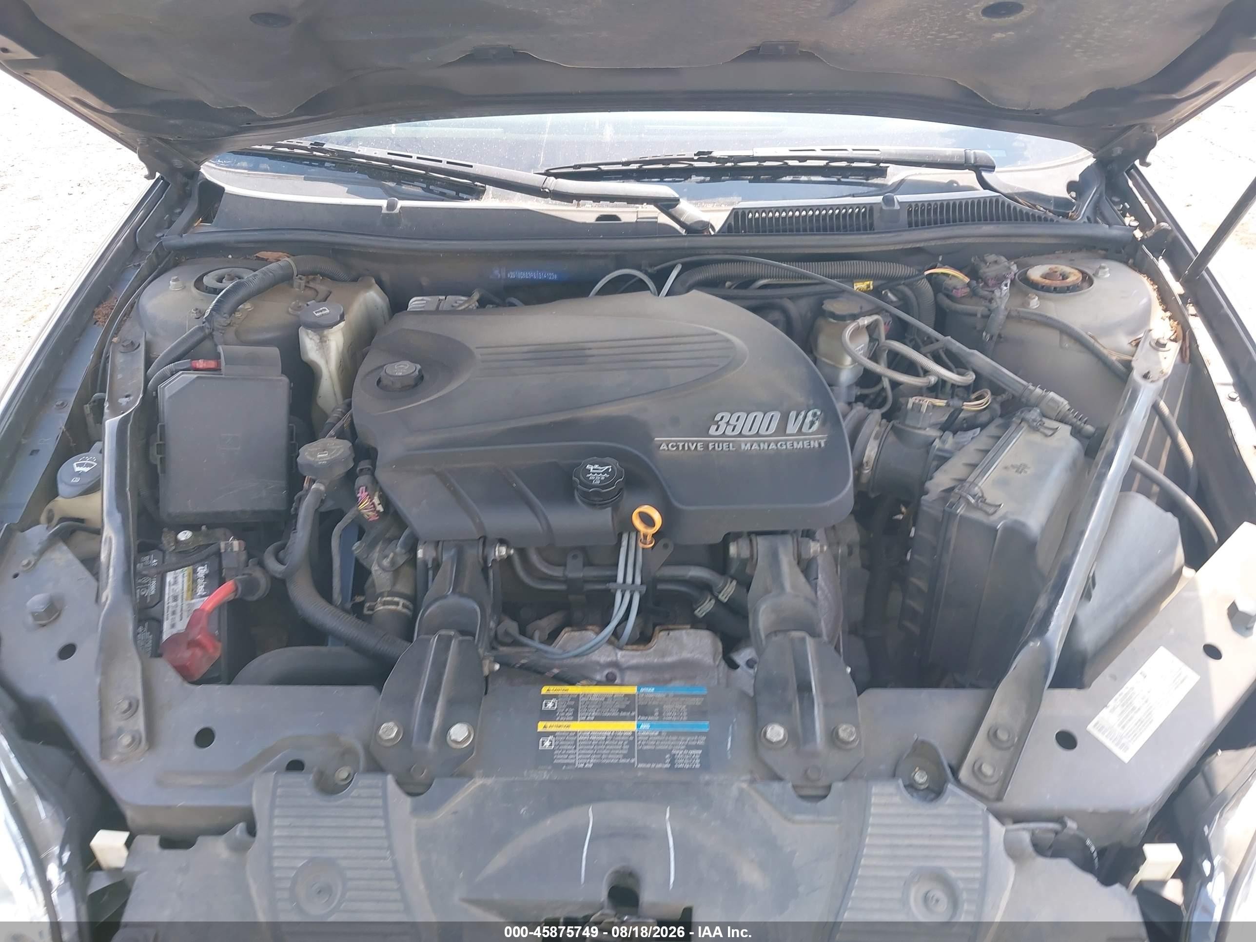 2008 Chevrolet Impala Lt Gray vin: 2G1WC583981314123