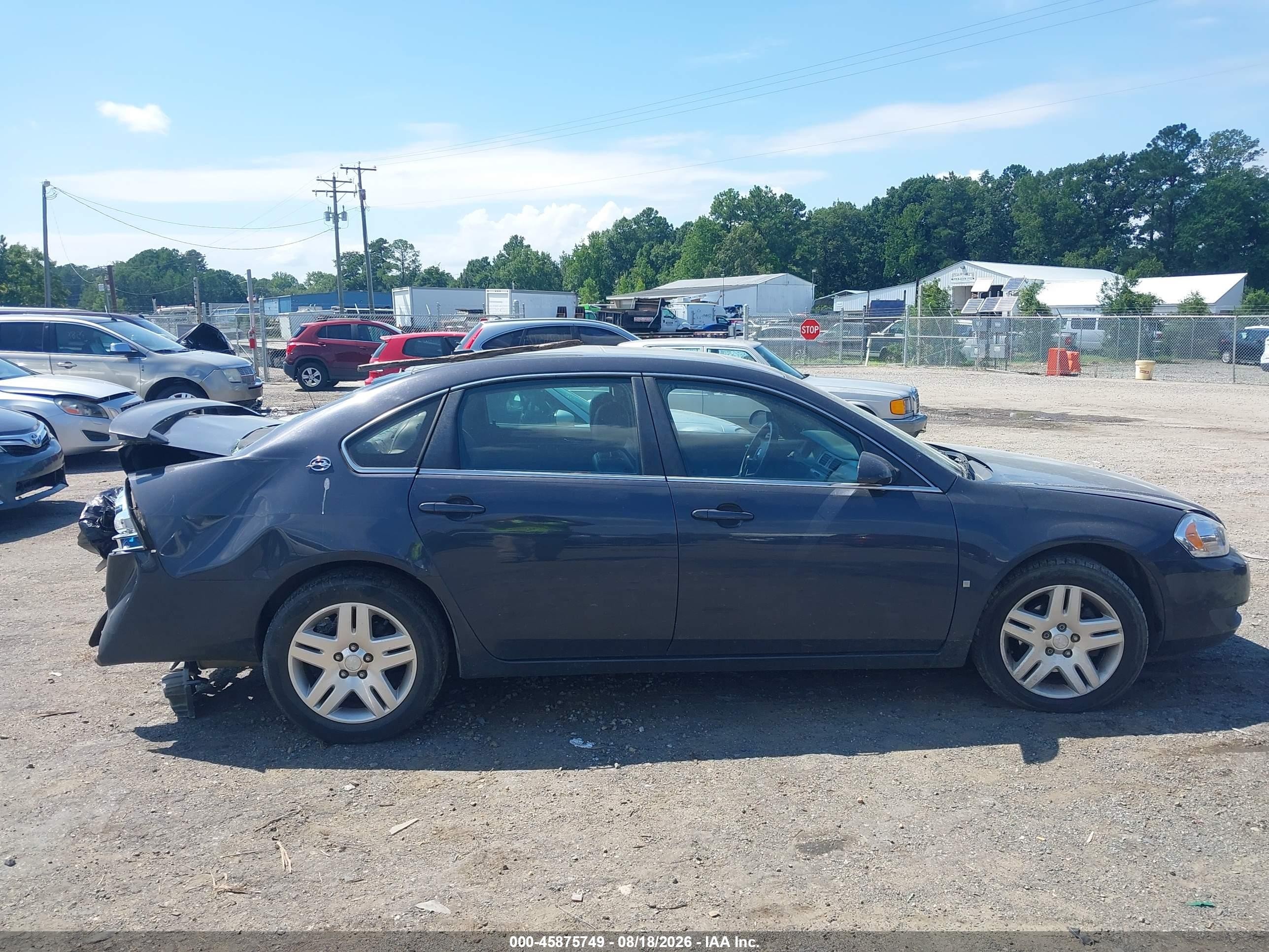 2008 Chevrolet Impala Lt Gray vin: 2G1WC583981314123