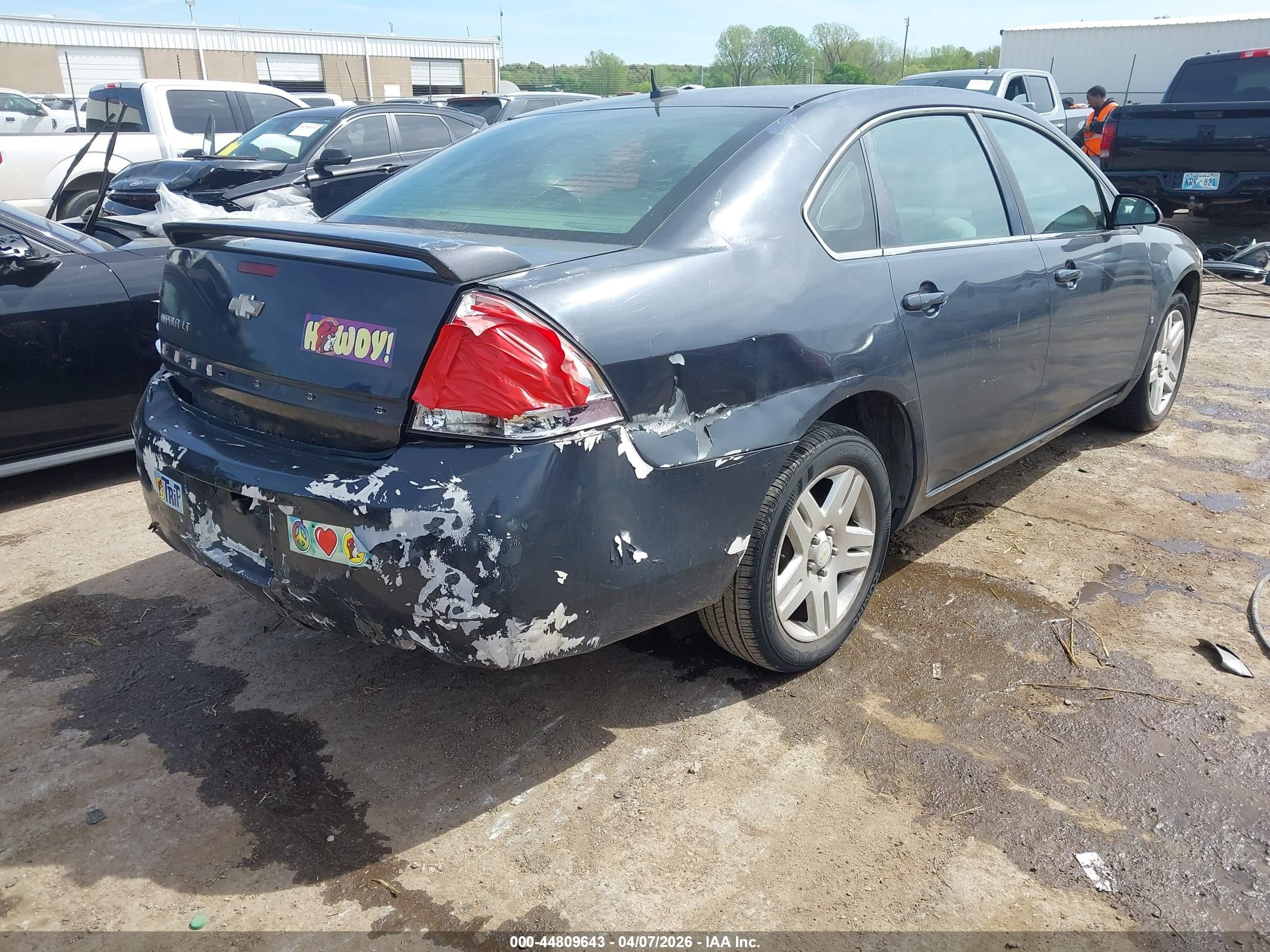 2008 Chevrolet Impala Lt Blue vin: 2G1WC583989202651