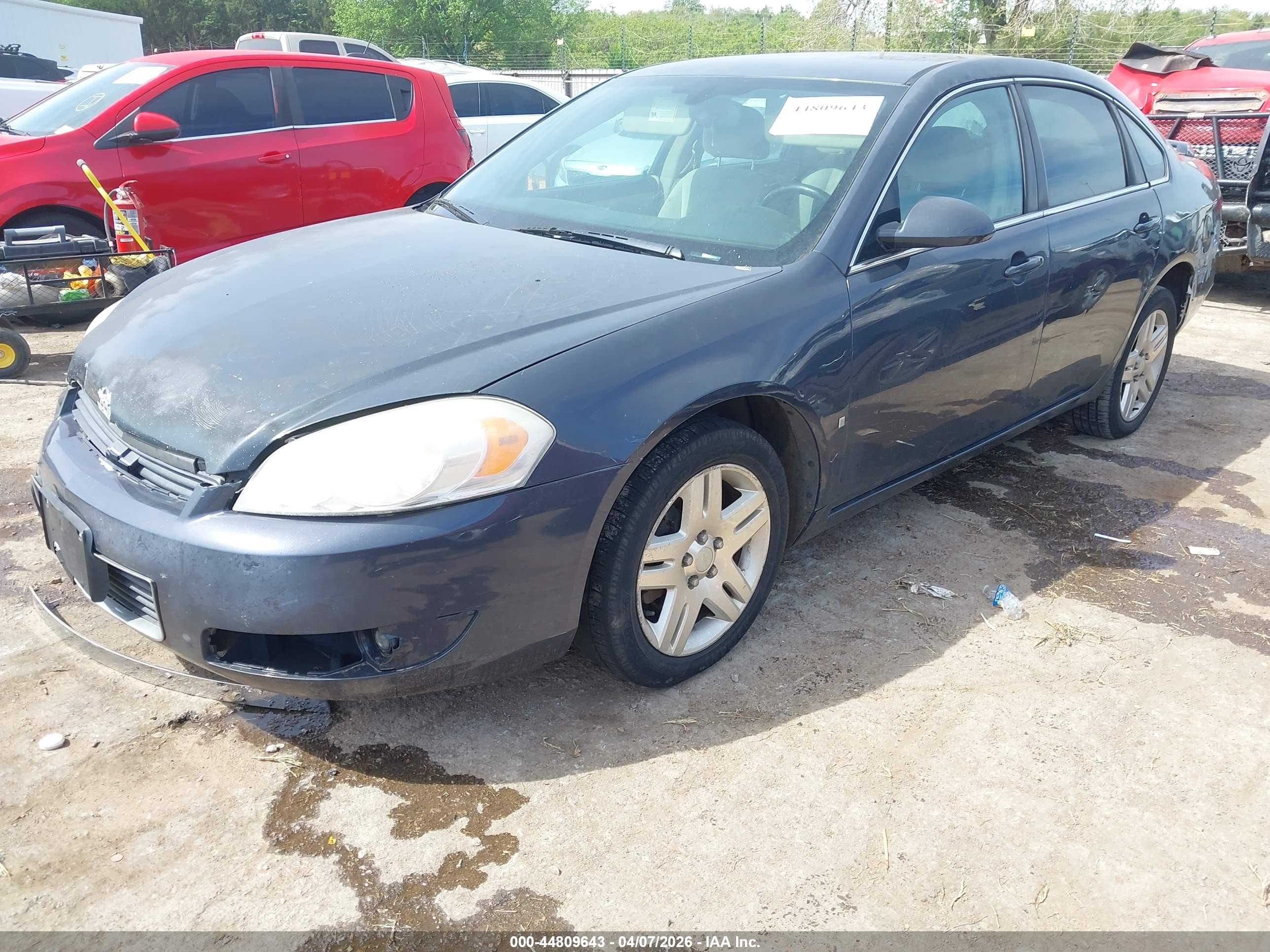 2008 Chevrolet Impala Lt Blue vin: 2G1WC583989202651