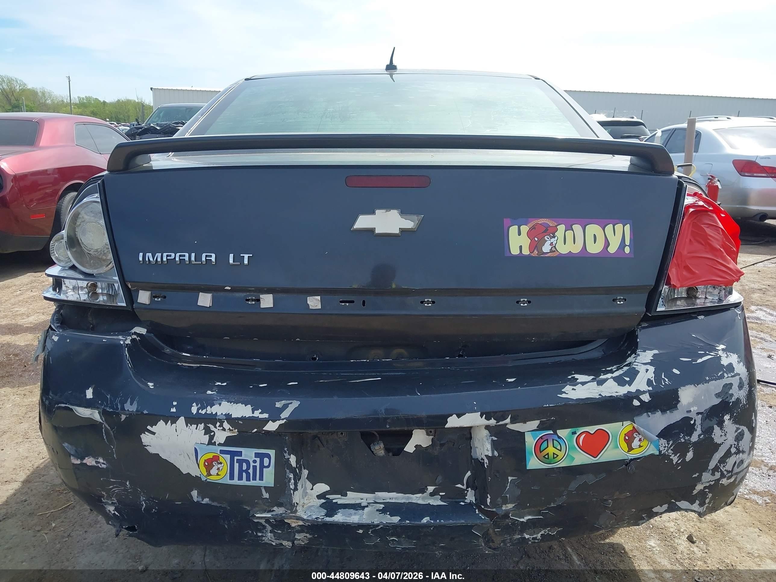 2008 Chevrolet Impala Lt Blue vin: 2G1WC583989202651