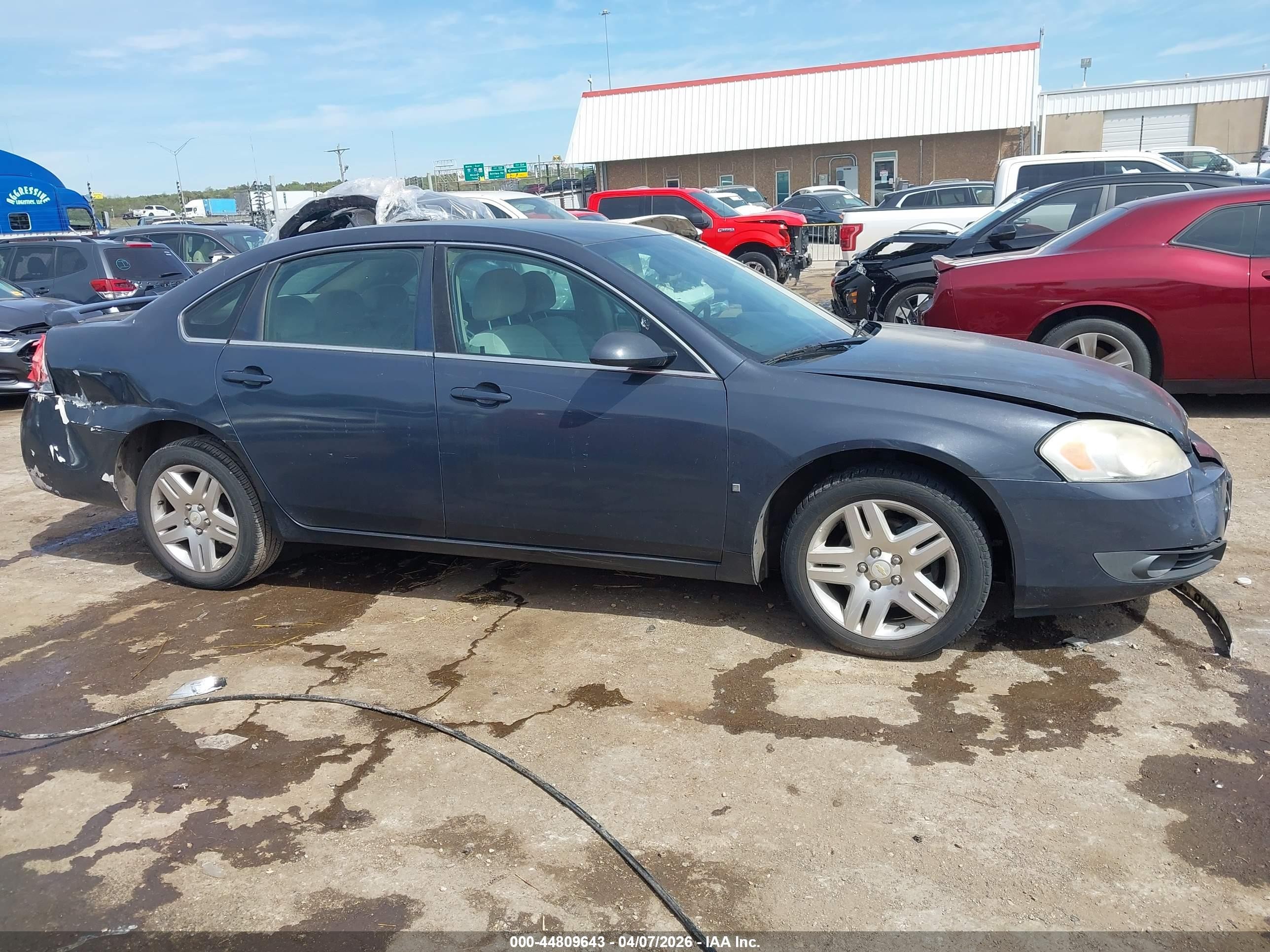 2008 Chevrolet Impala Lt Blue vin: 2G1WC583989202651
