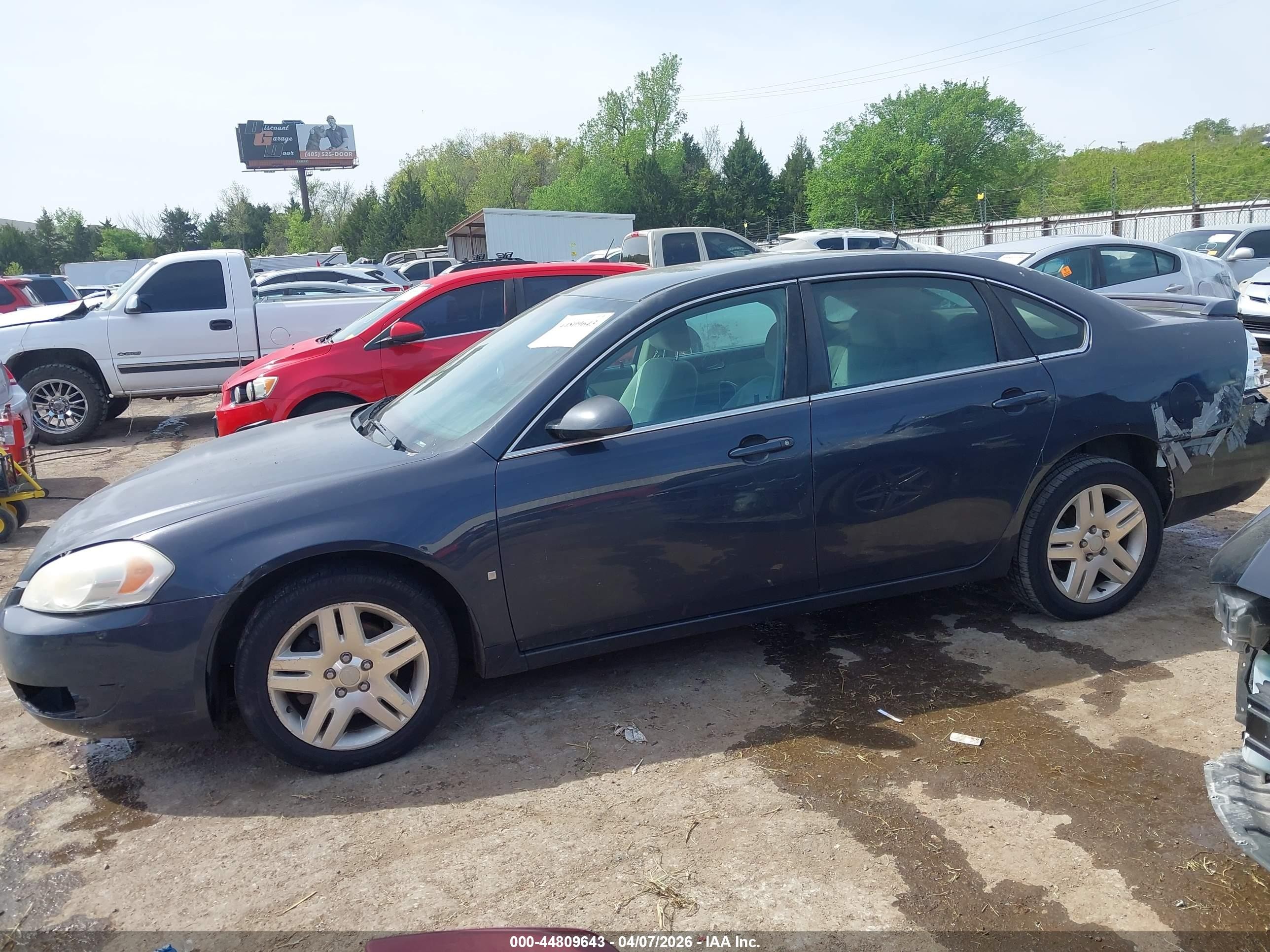 2008 Chevrolet Impala Lt Blue vin: 2G1WC583989202651