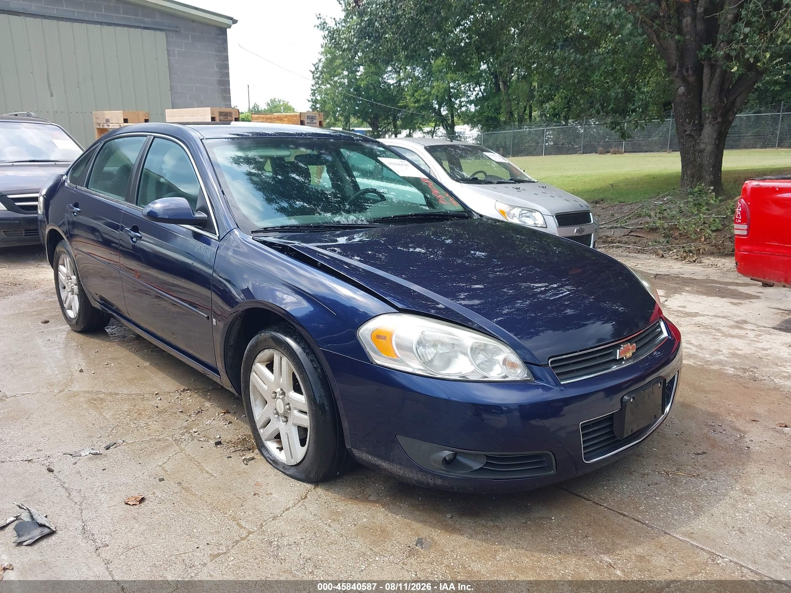 2008 Chevrolet Impala Lt Navy vin: 2G1WC583X81224026