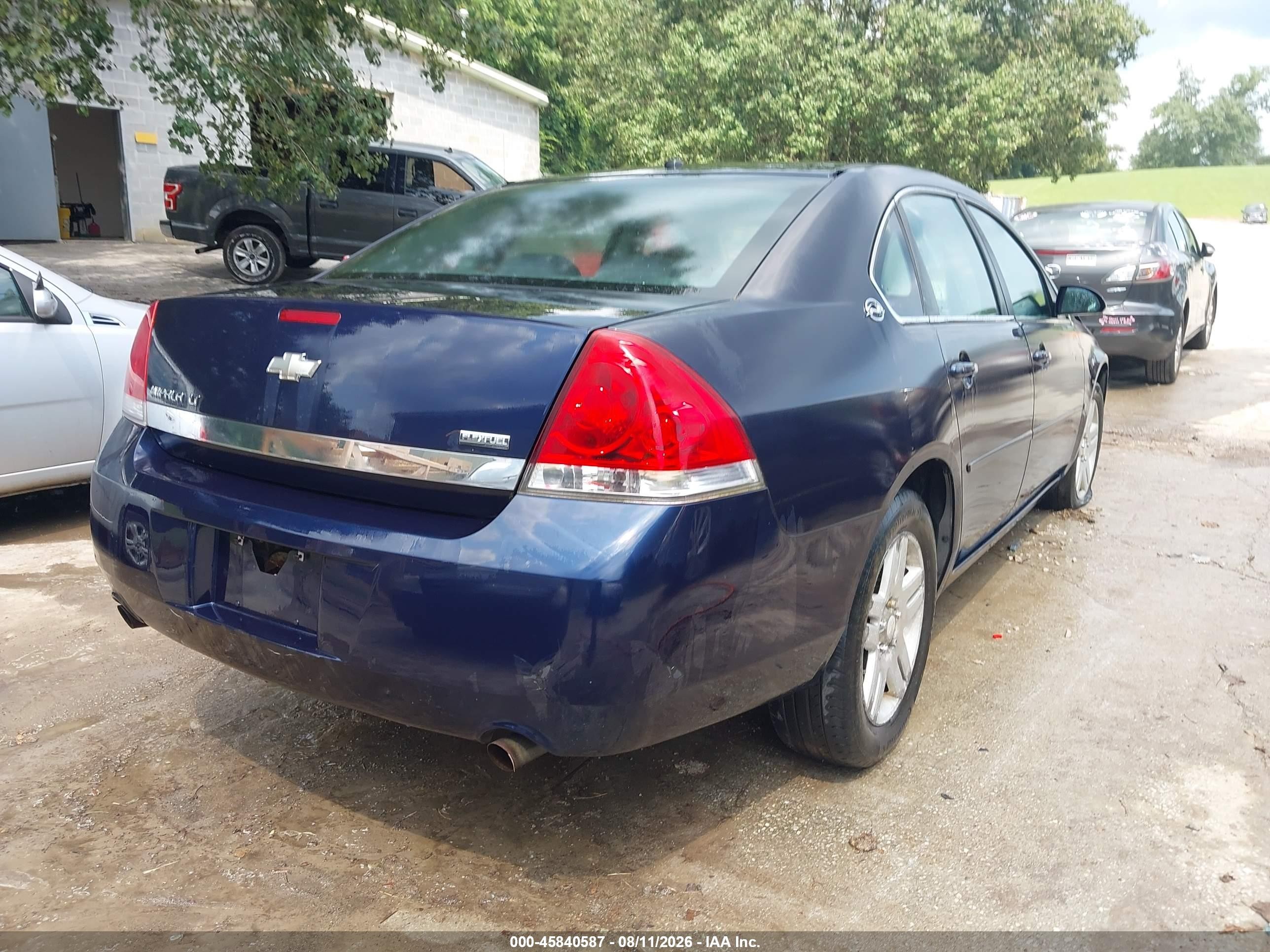 2008 Chevrolet Impala Lt Navy vin: 2G1WC583X81224026