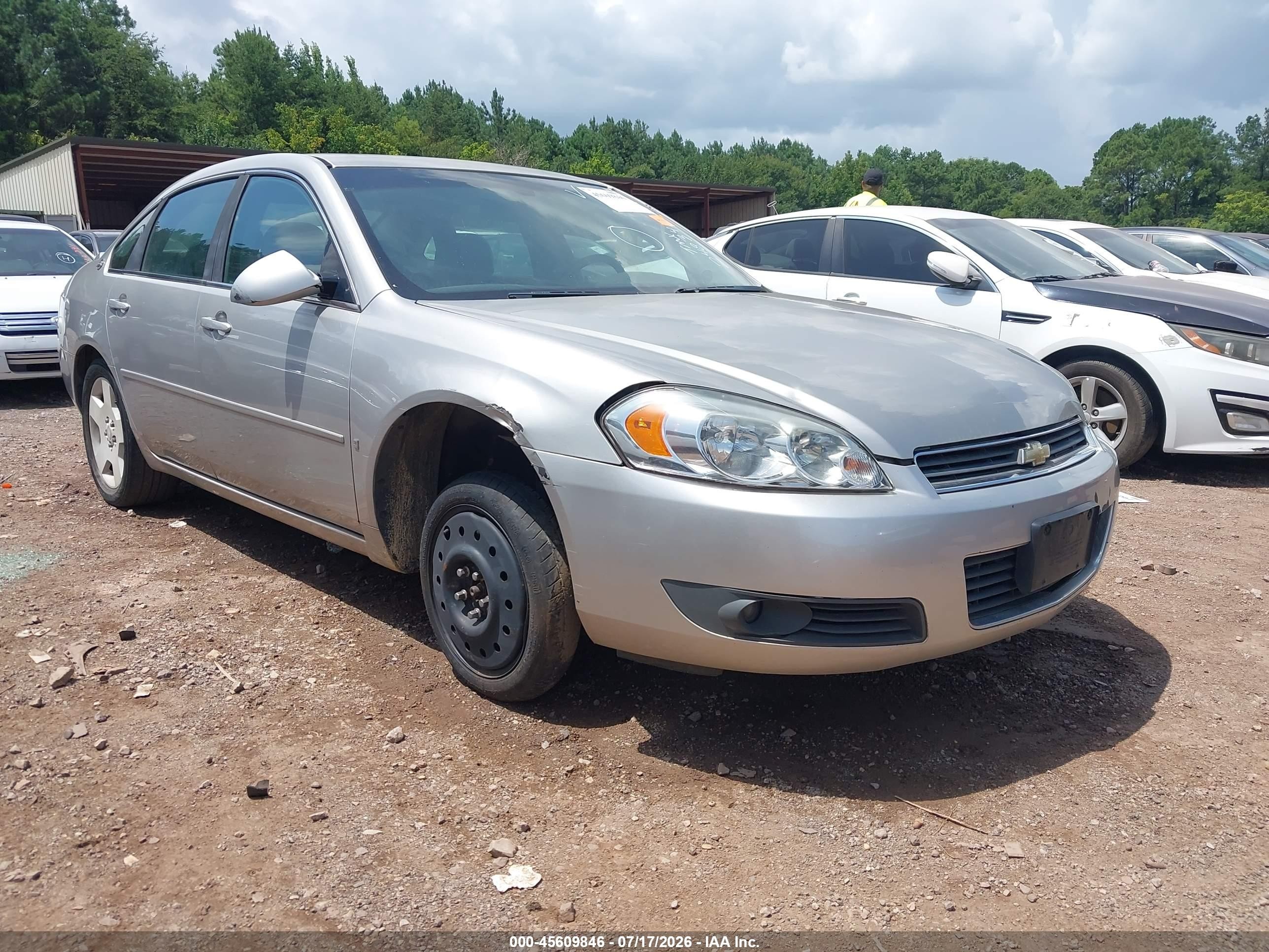 2007 Chevrolet Impala Lt Silver vin: 2G1WC58R079248341