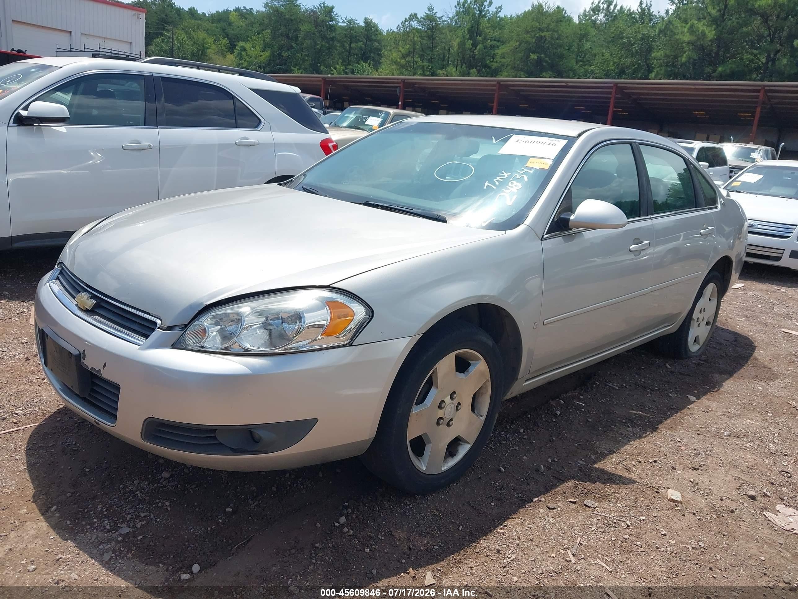 2007 Chevrolet Impala Lt Silver vin: 2G1WC58R079248341