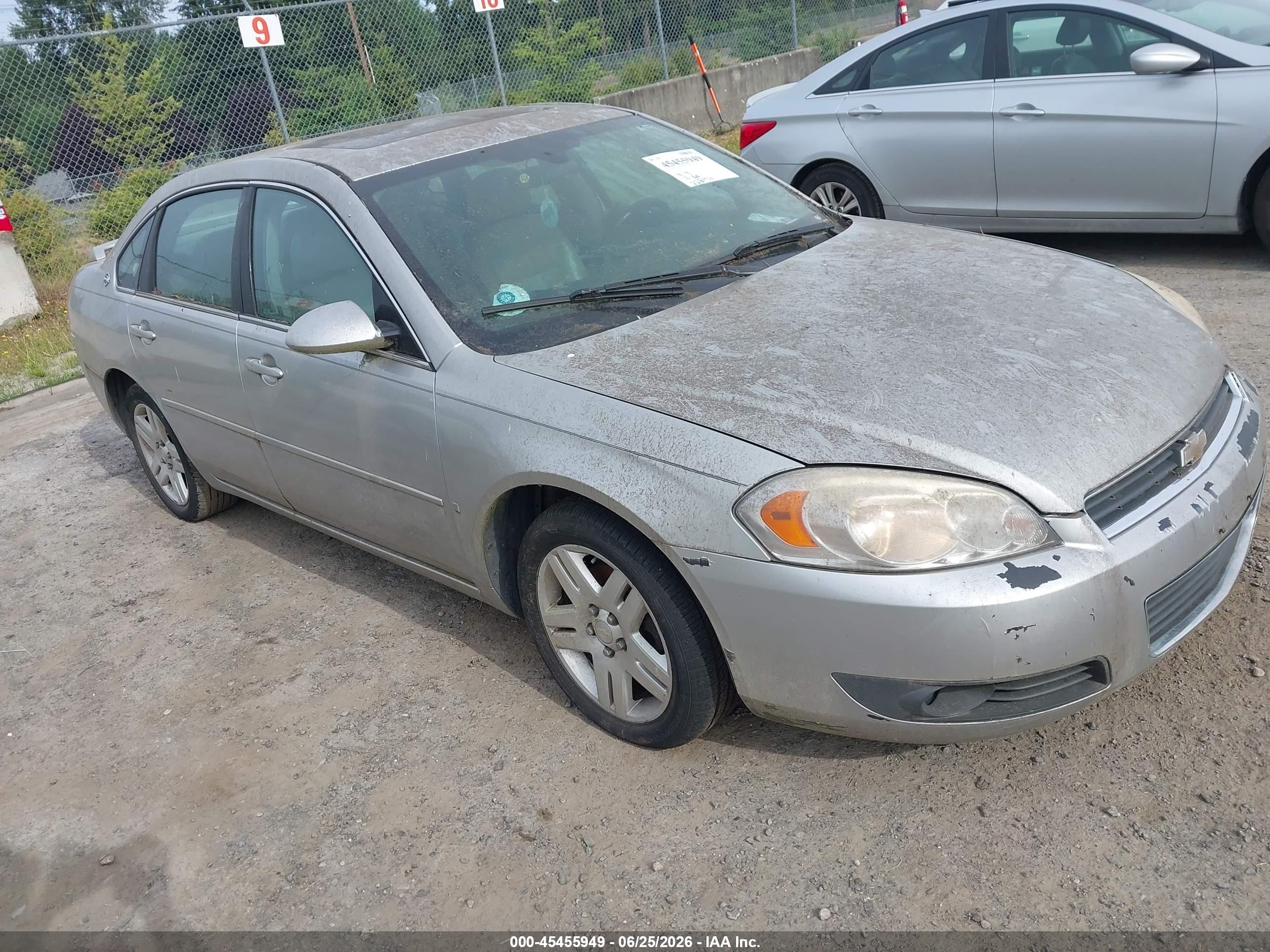 2007 Chevrolet Impala 3.9l Lt Silver vin: 2G1WC58R079273398
