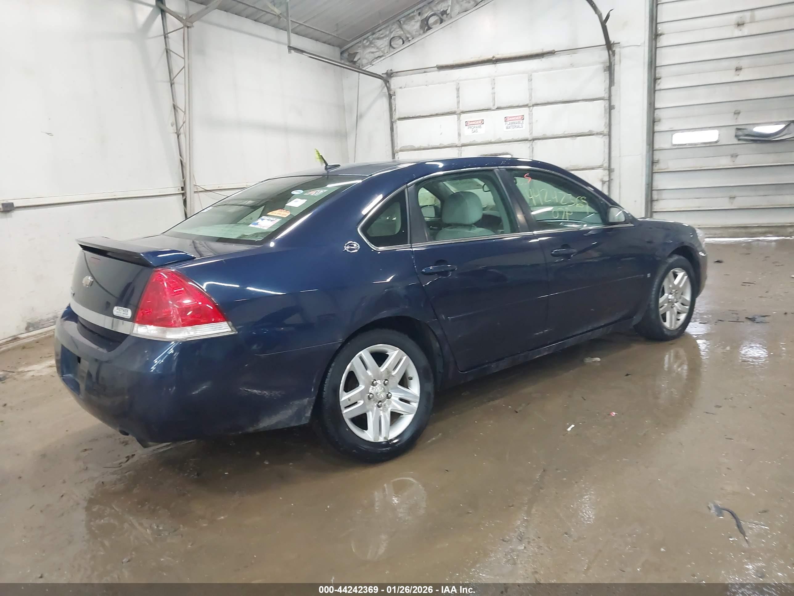 2007 Chevrolet Impala Lt Blue vin: 2G1WC58R279265612