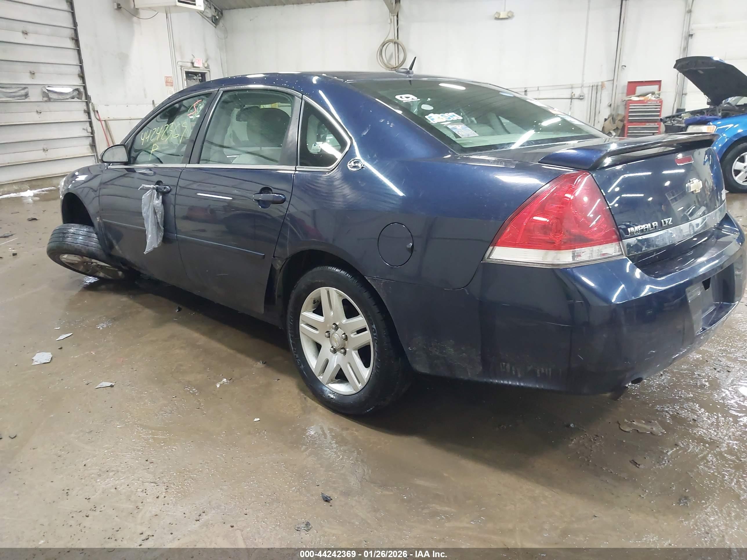 2007 Chevrolet Impala Lt Blue vin: 2G1WC58R279265612