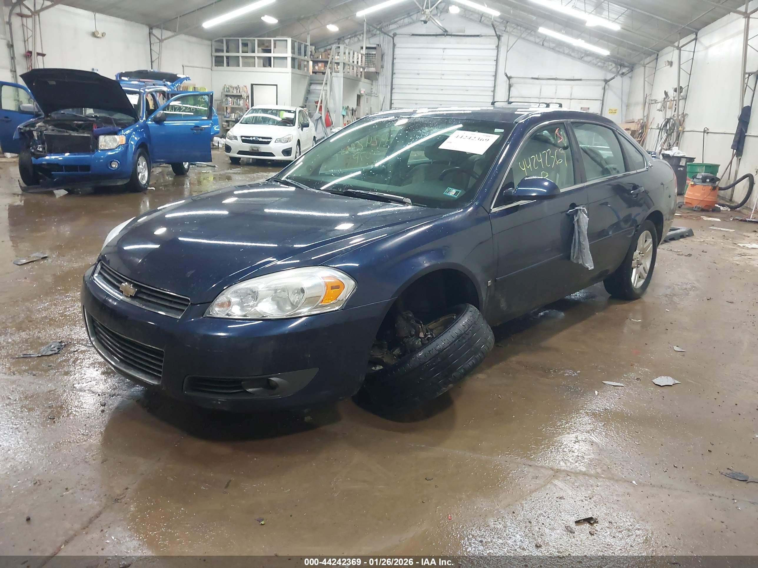 2007 Chevrolet Impala Lt Blue vin: 2G1WC58R279265612