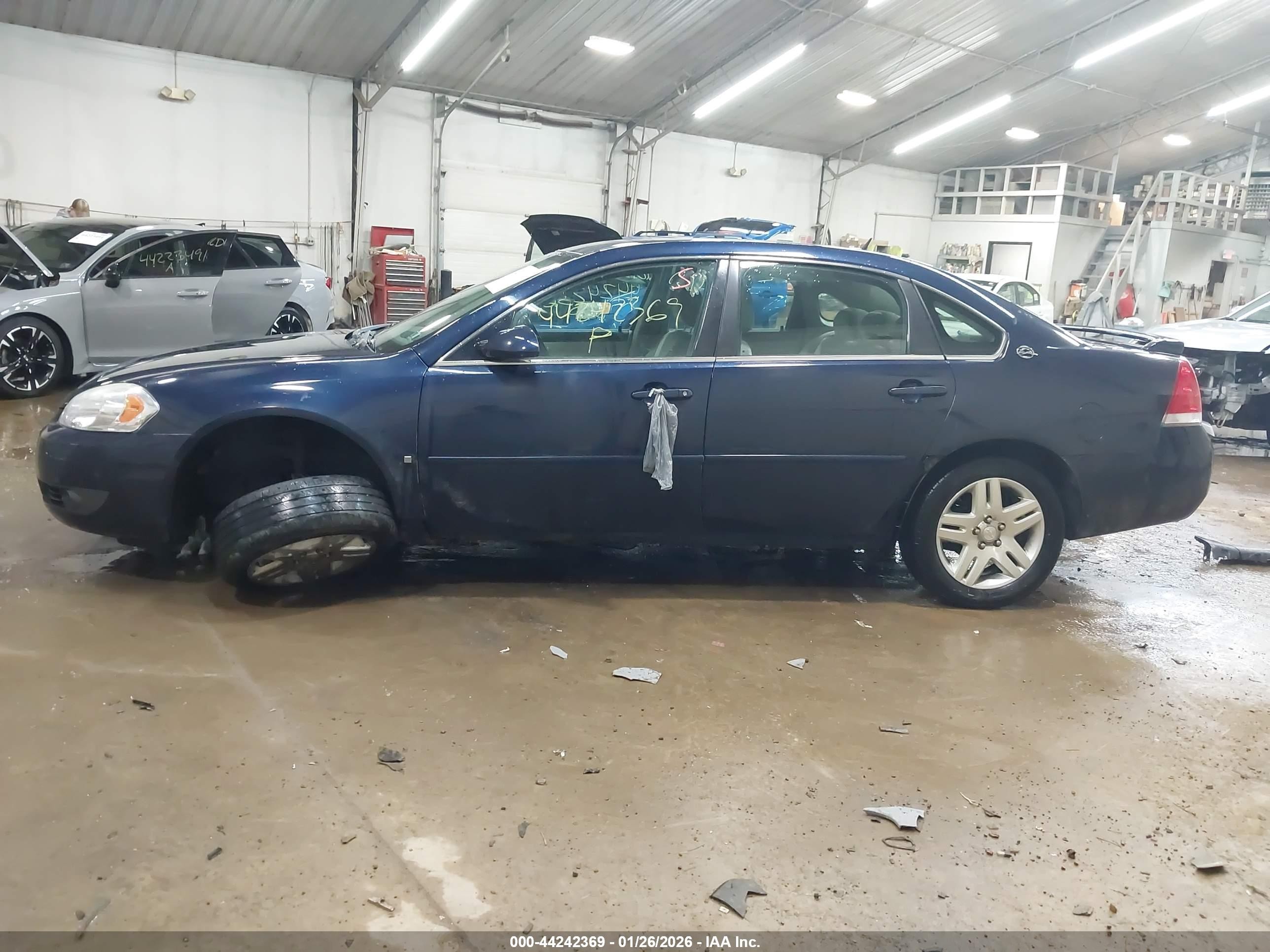 2007 Chevrolet Impala Lt Blue vin: 2G1WC58R279265612