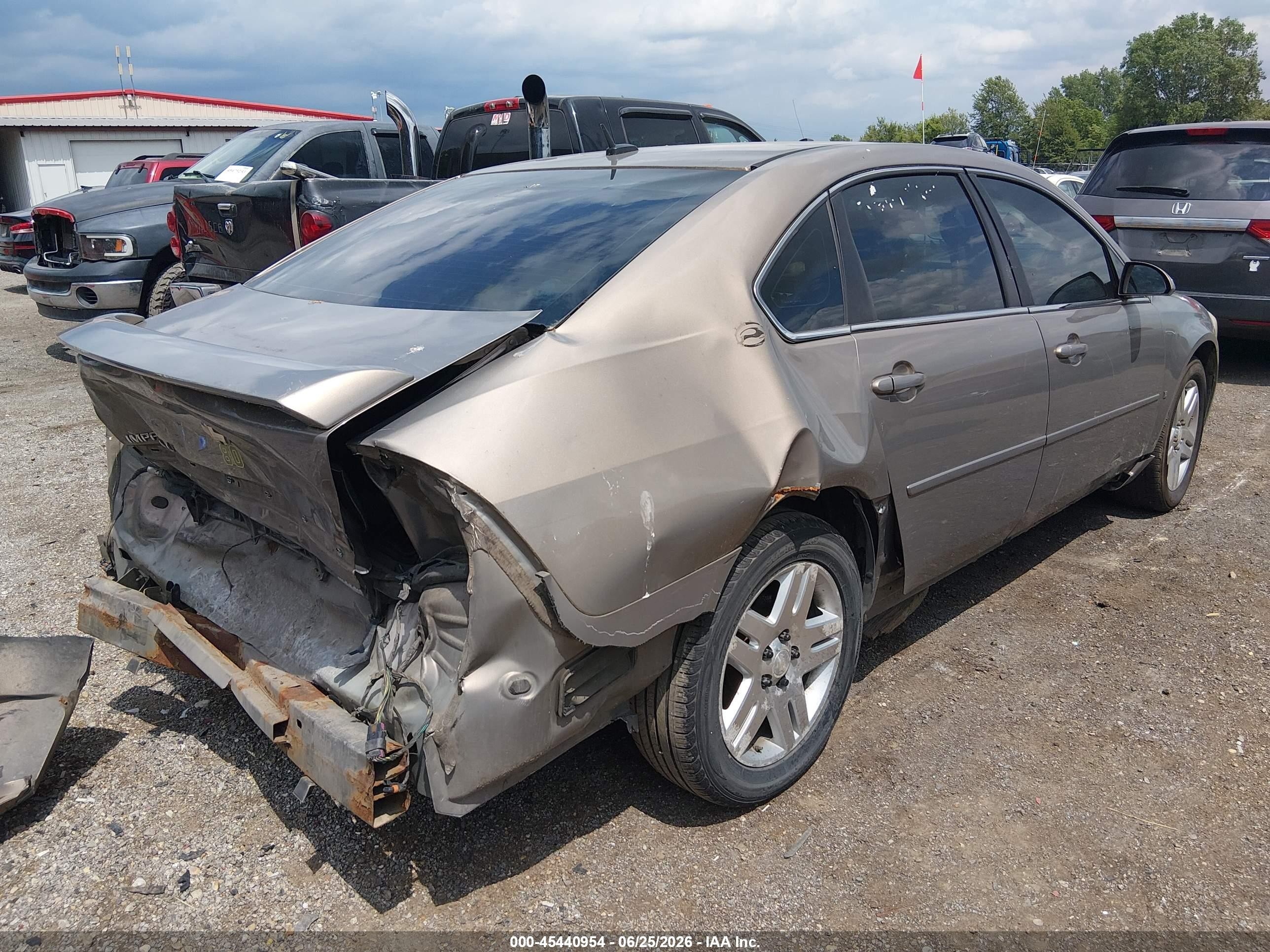 2007 Chevrolet Impala 3.9l Lt Brown vin: 2G1WC58R379237401
