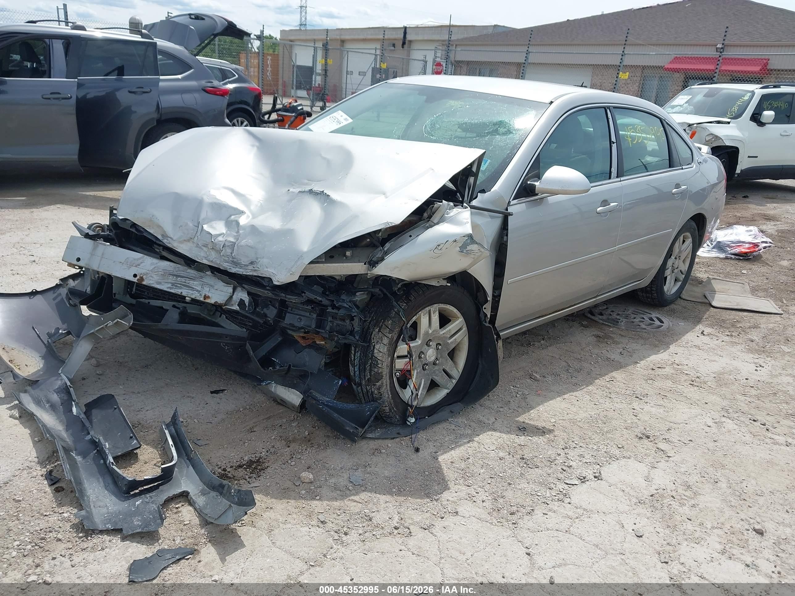2007 Chevrolet Impala 3.9l Lt Silver vin: 2G1WC58R379240993