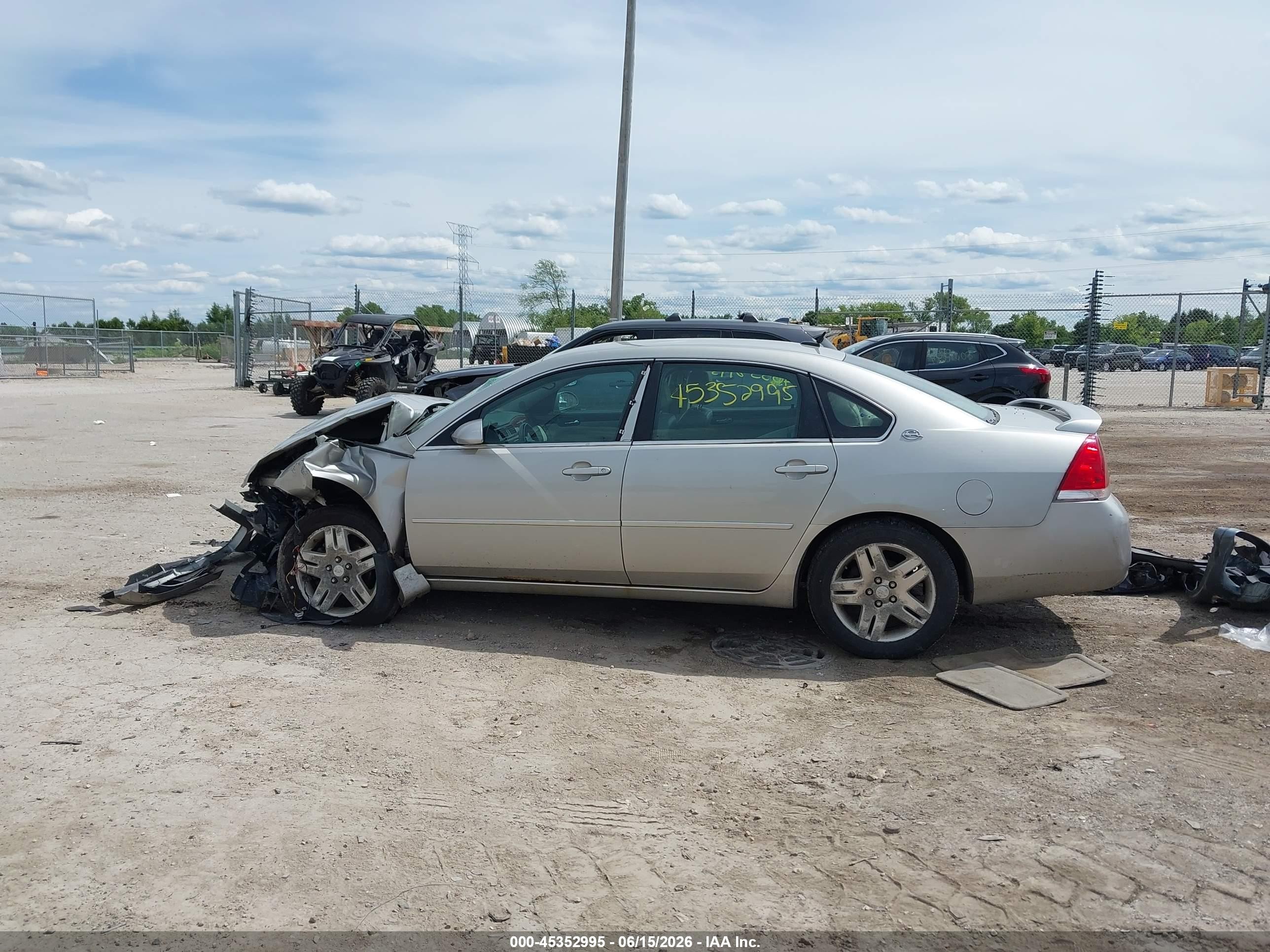 2007 Chevrolet Impala 3.9l Lt Silver vin: 2G1WC58R379240993