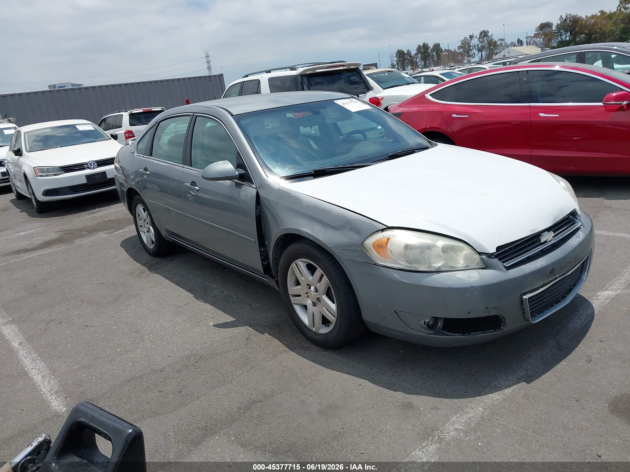 2007 Chevrolet Impala 3.9l Lt Silver vin: 2G1WC58R479186488