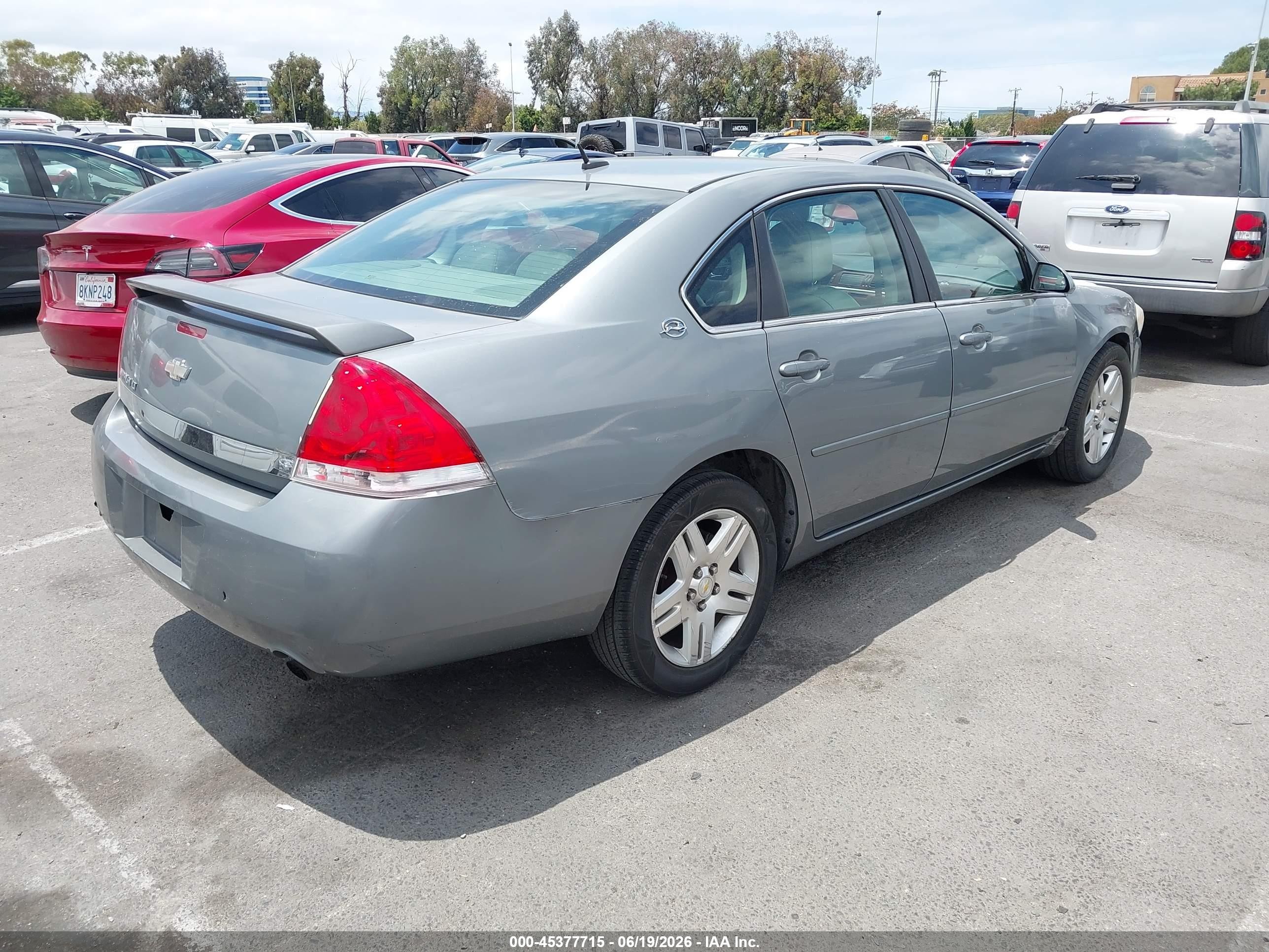2007 Chevrolet Impala 3.9l Lt Silver vin: 2G1WC58R479186488