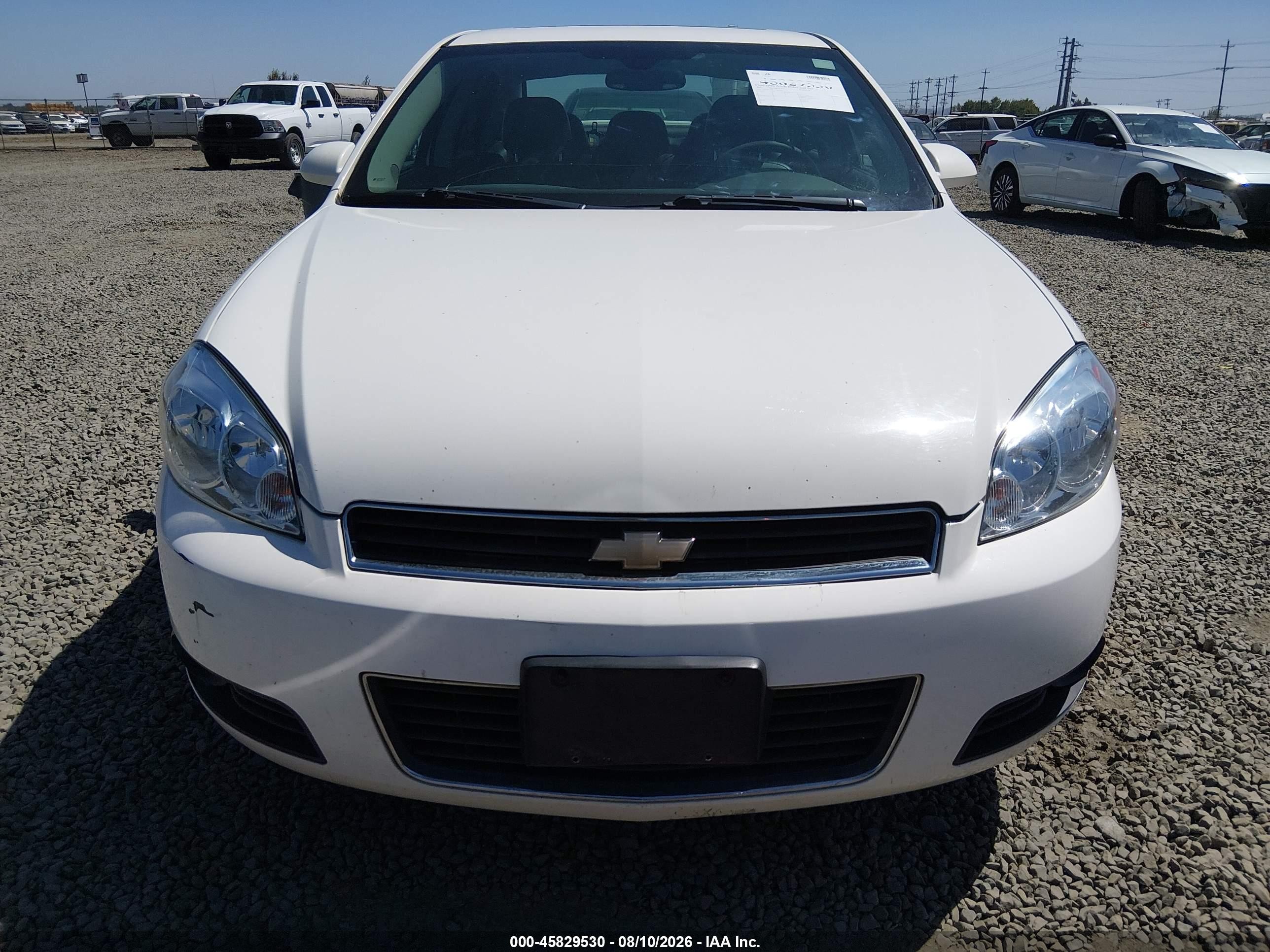 2007 Chevrolet Impala 3.9l Lt White vin: 2G1WC58R479312042