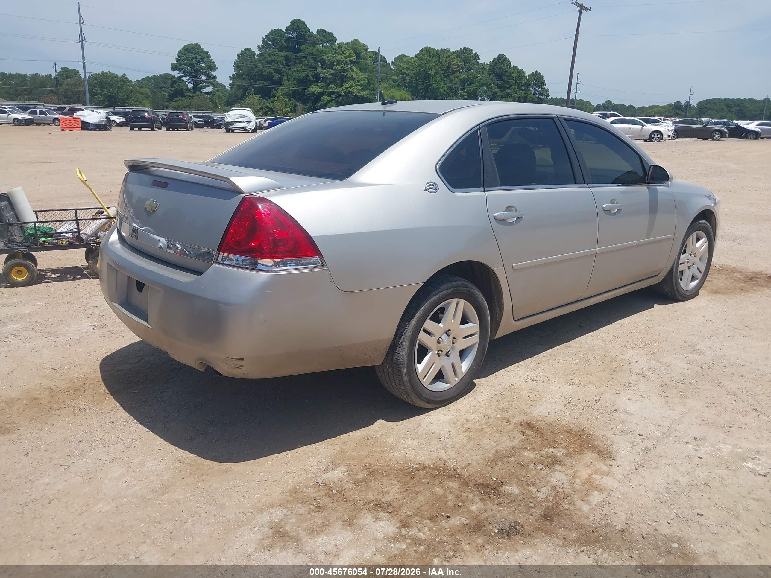 2007 Chevrolet Impala 3.9l Lt Silver vin: 2G1WC58R579219630