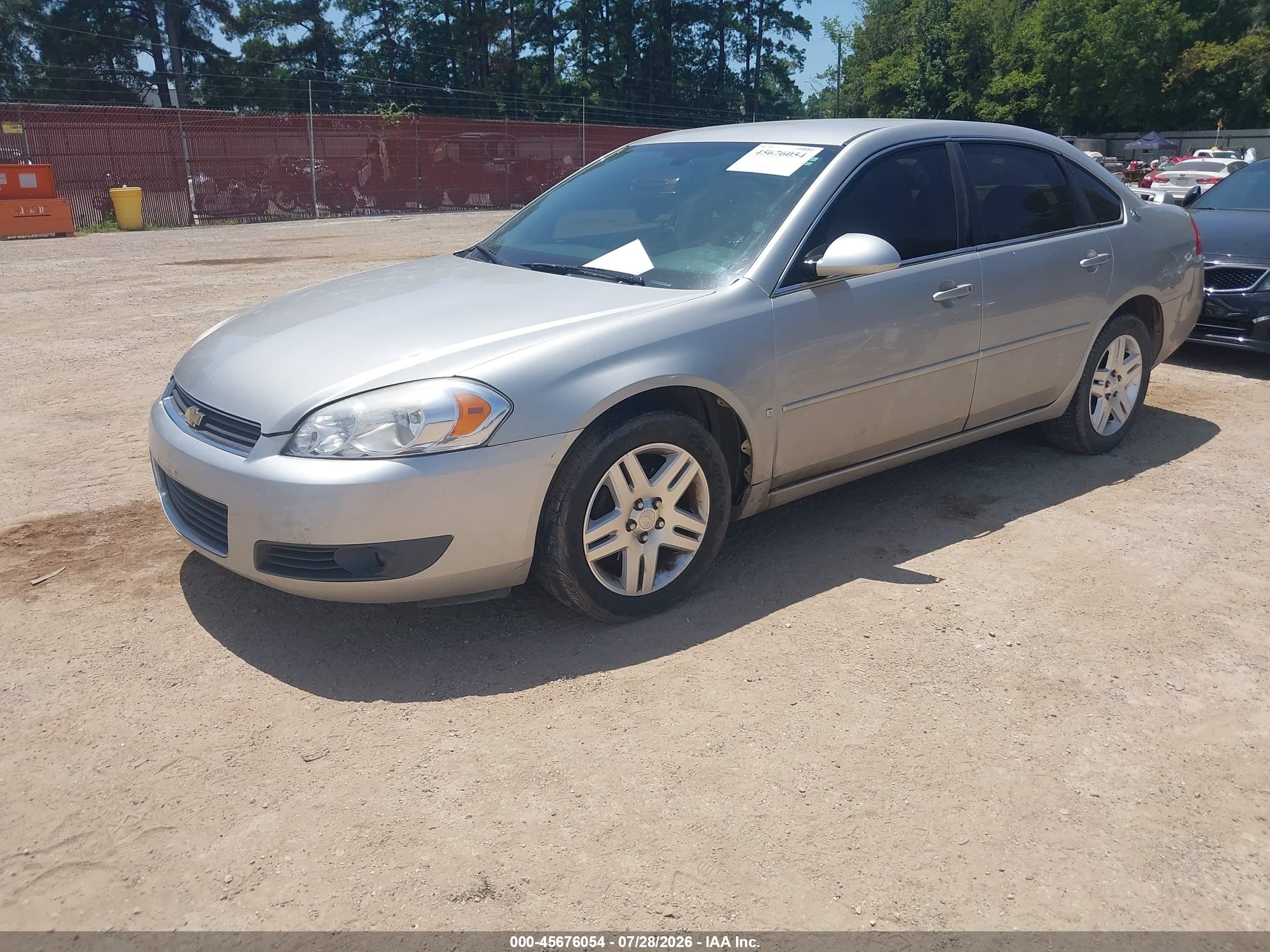 2007 Chevrolet Impala 3.9l Lt Silver vin: 2G1WC58R579219630