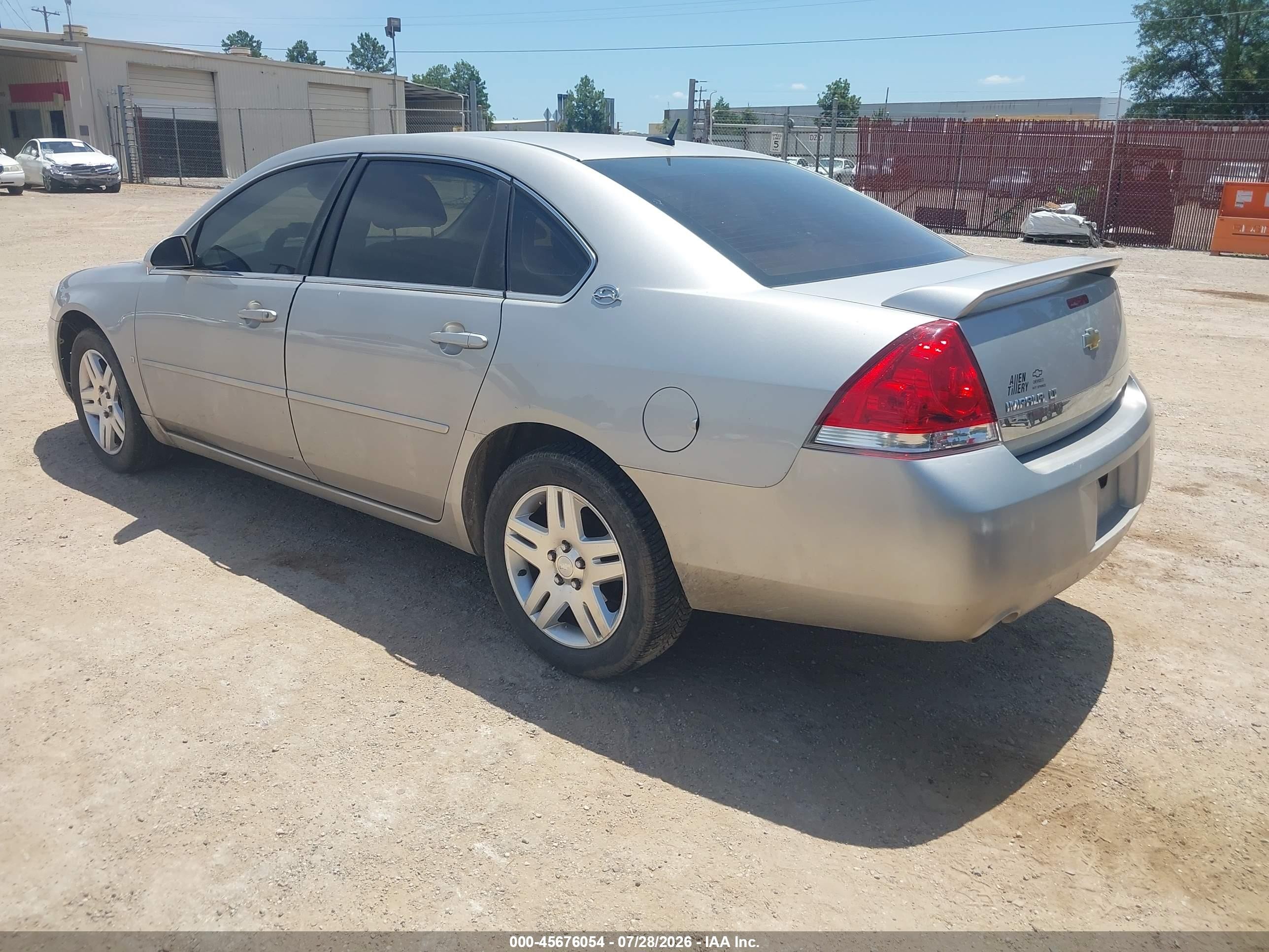 2007 Chevrolet Impala 3.9l Lt Silver vin: 2G1WC58R579219630