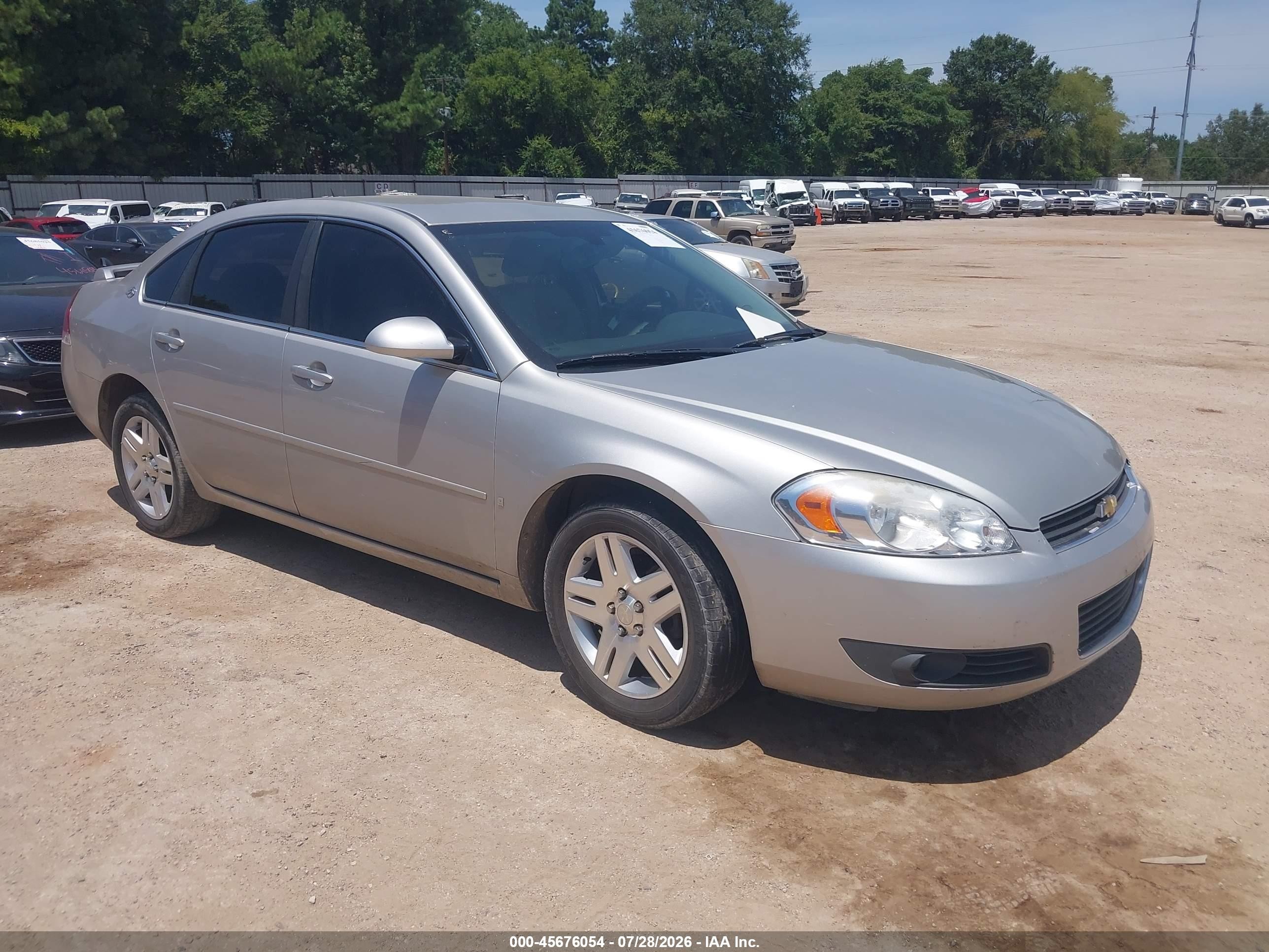 2007 Chevrolet Impala 3.9l Lt Silver vin: 2G1WC58R579219630