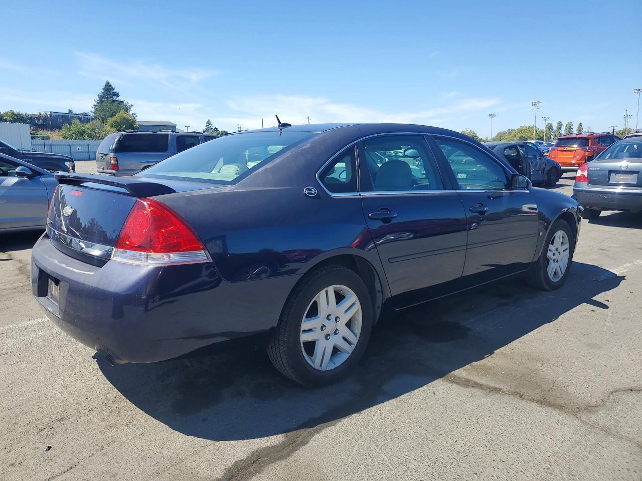 2007 Chevrolet Impala Lt Blue vin: 2G1WC58R579255706