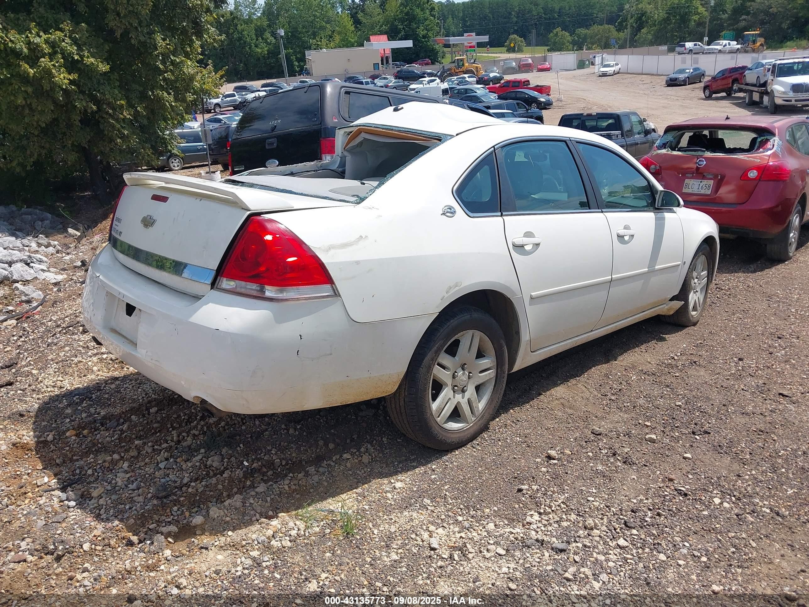 2007 Chevrolet Impala Lt White vin: 2G1WC58R779212629