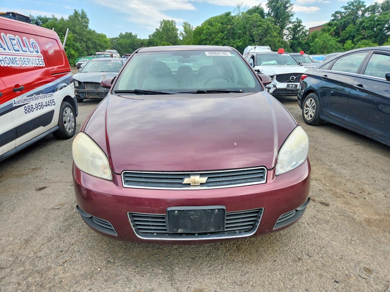 2007 Chevrolet Impala Lt Бордовый vin: 2G1WC58R779279022