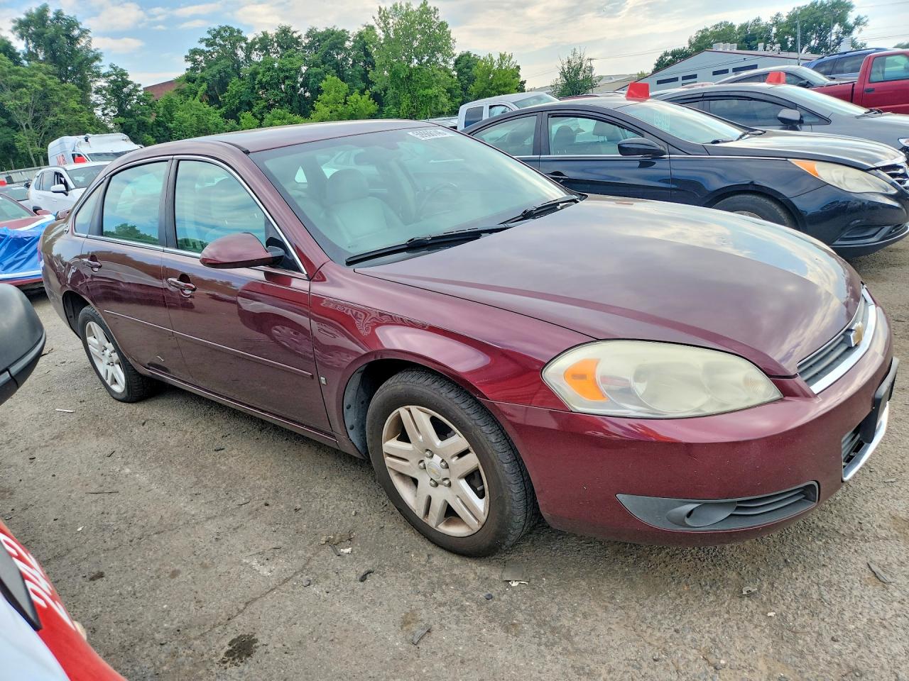 2007 Chevrolet Impala Lt Бордовый vin: 2G1WC58R779279022