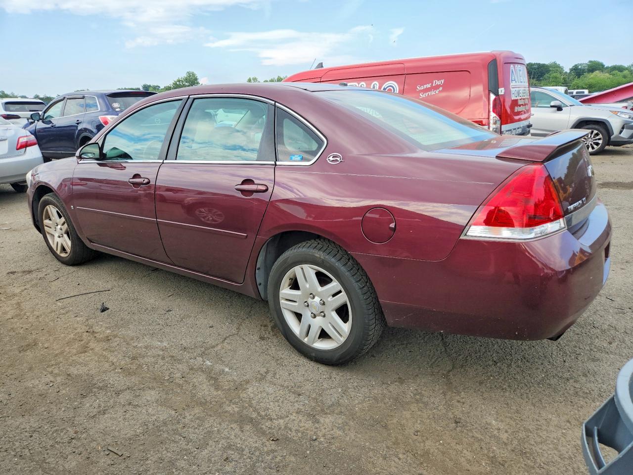 2007 Chevrolet Impala Lt Бордовый vin: 2G1WC58R779279022