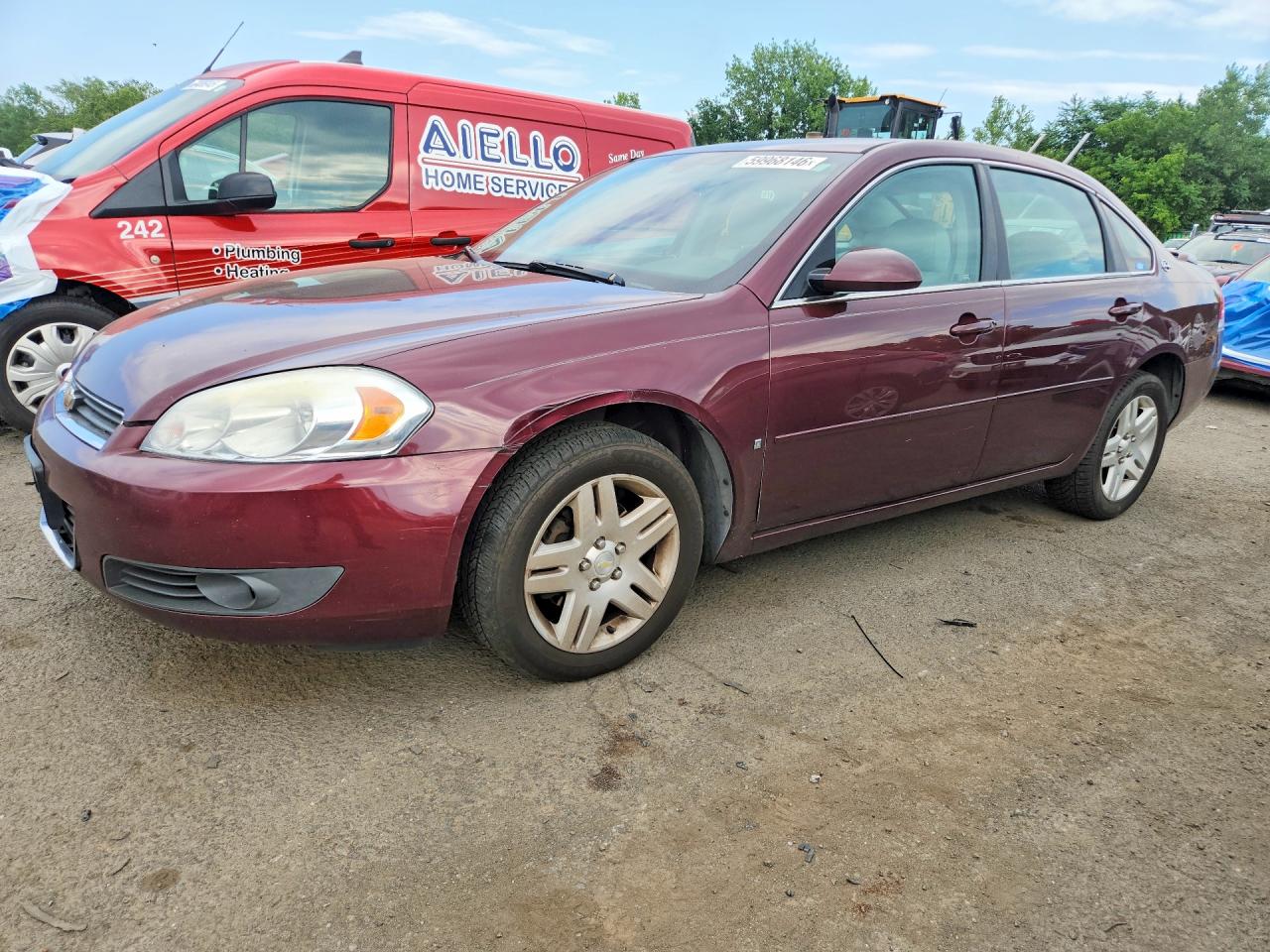 2007 Chevrolet Impala Lt Burgundy vin: 2G1WC58R779279022