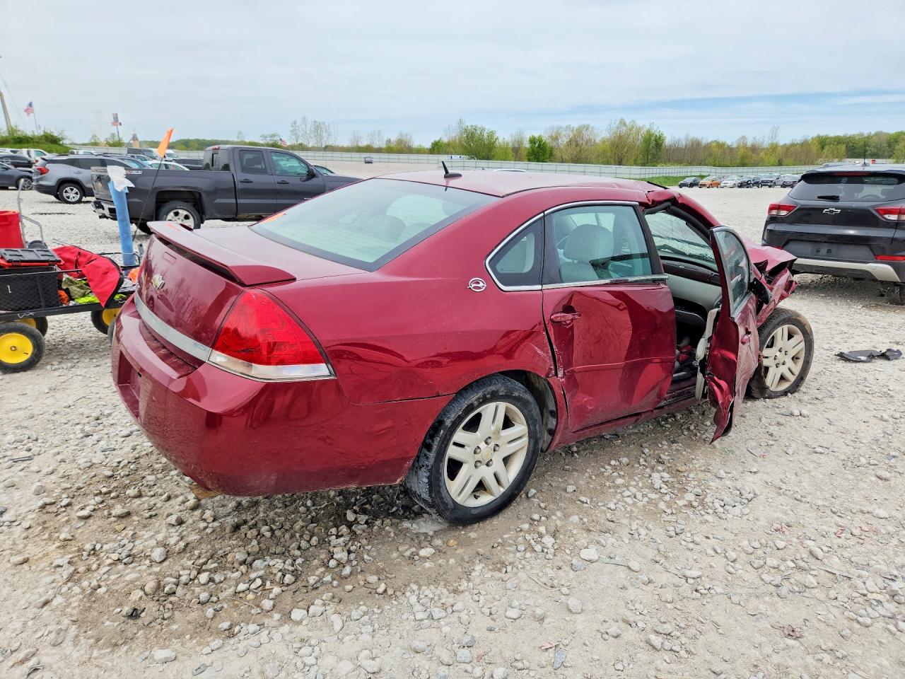2007 Chevrolet Impala Lt Red vin: 2G1WC58R779312519