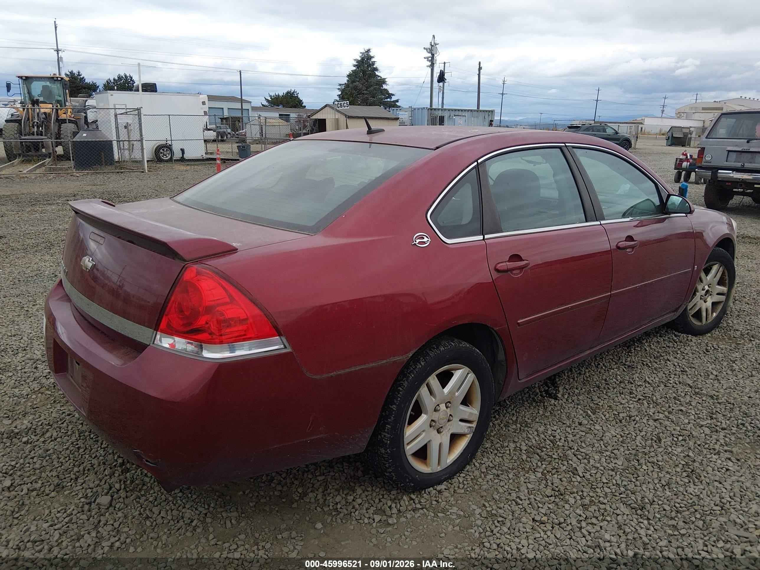 2007 Chevrolet Impala Lt Red vin: 2G1WC58R779335489