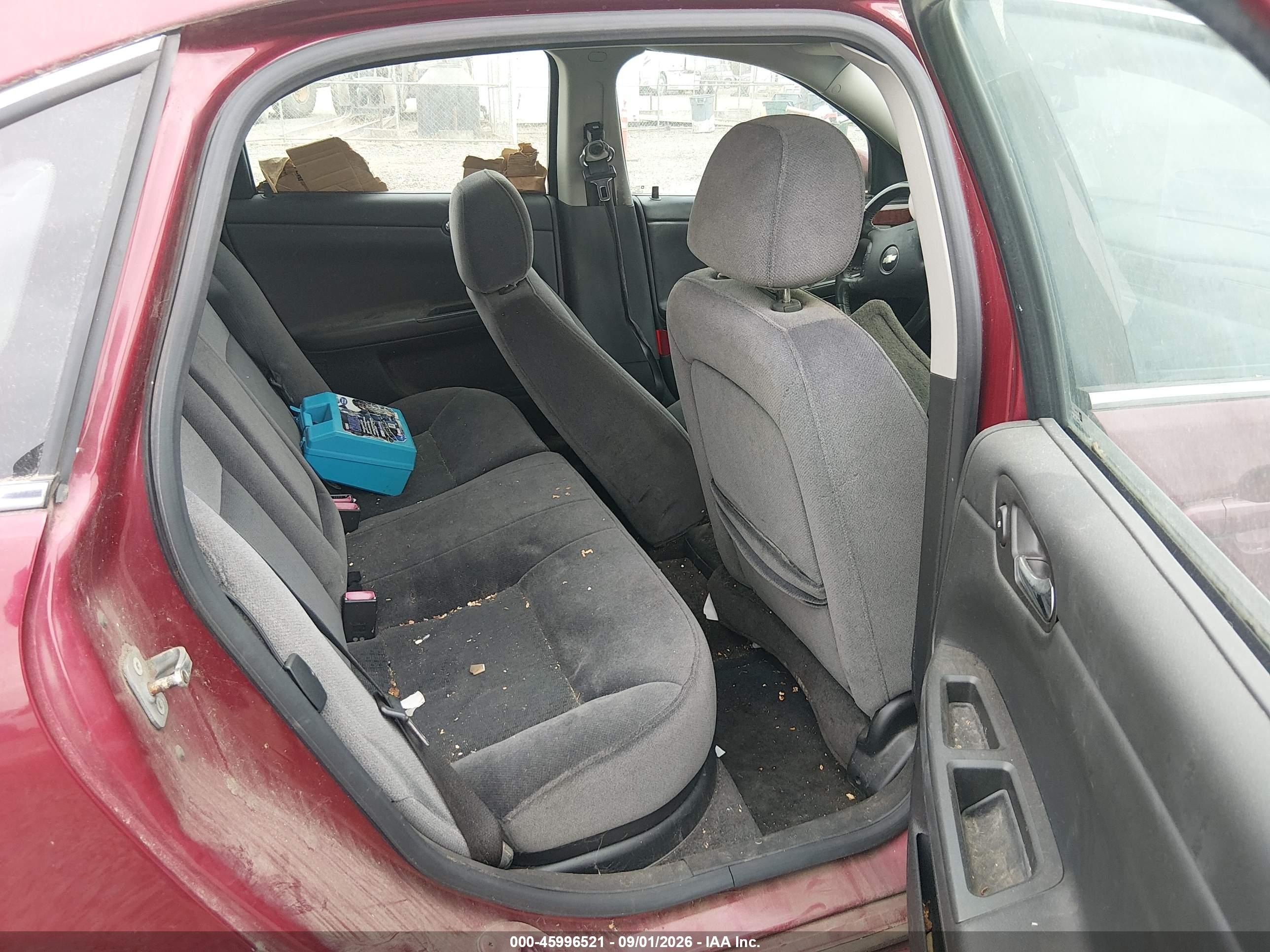 2007 Chevrolet Impala Lt Red vin: 2G1WC58R779335489