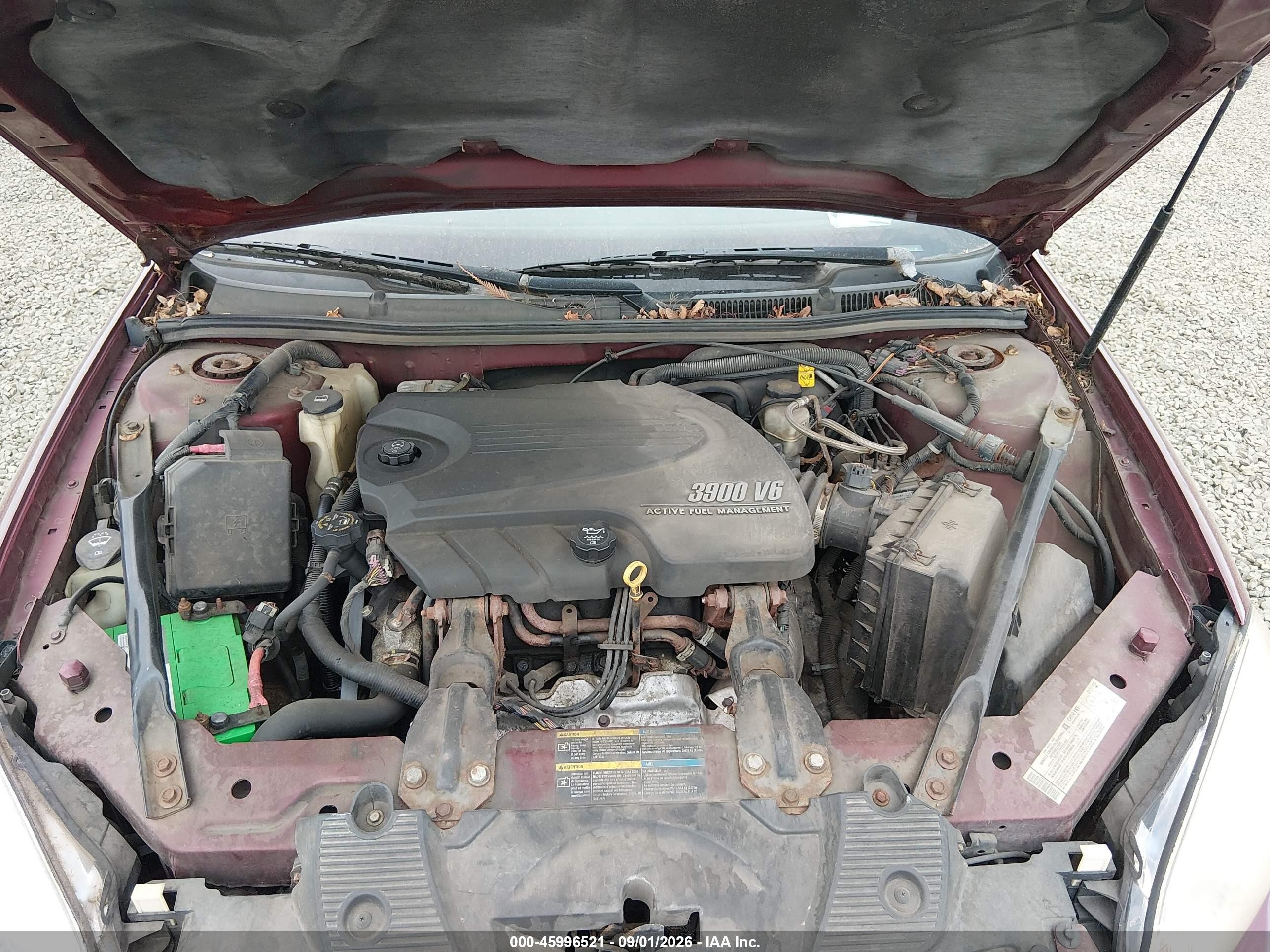 2007 Chevrolet Impala Lt Red vin: 2G1WC58R779335489