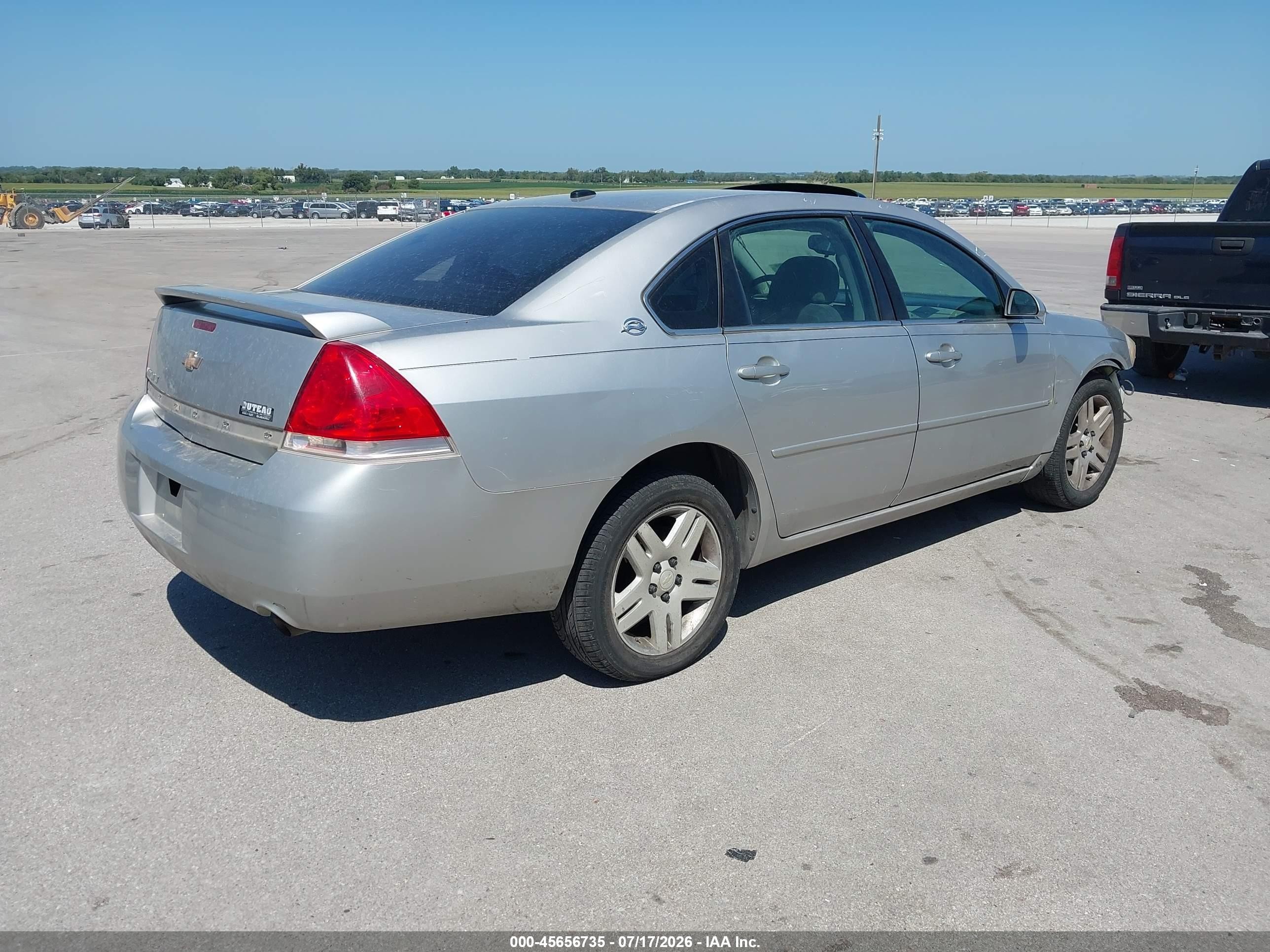 2007 Chevrolet Impala 3.9l Lt Серебряный vin: 2G1WC58R979120745