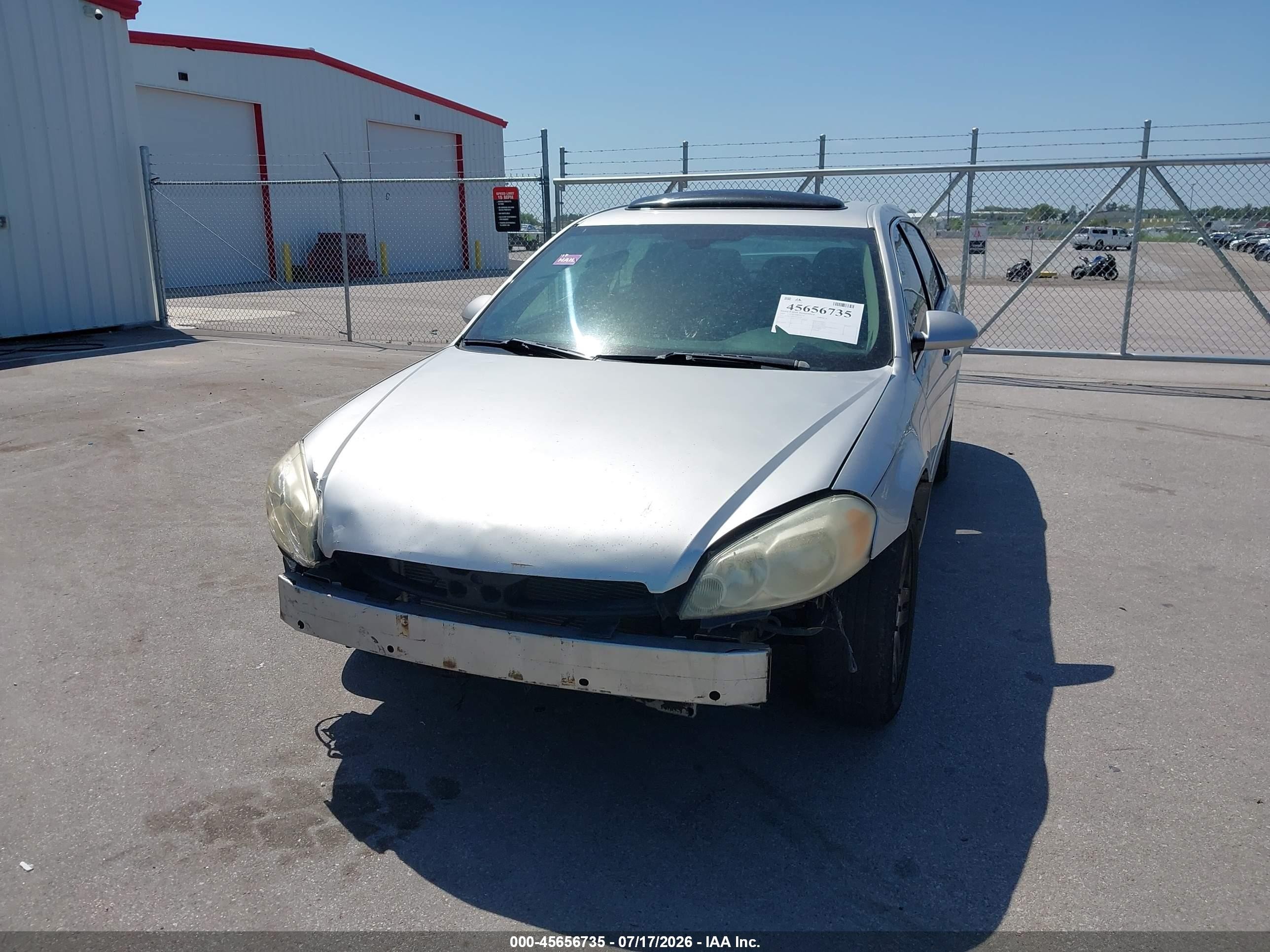 2007 Chevrolet Impala 3.9l Lt Серебряный vin: 2G1WC58R979120745