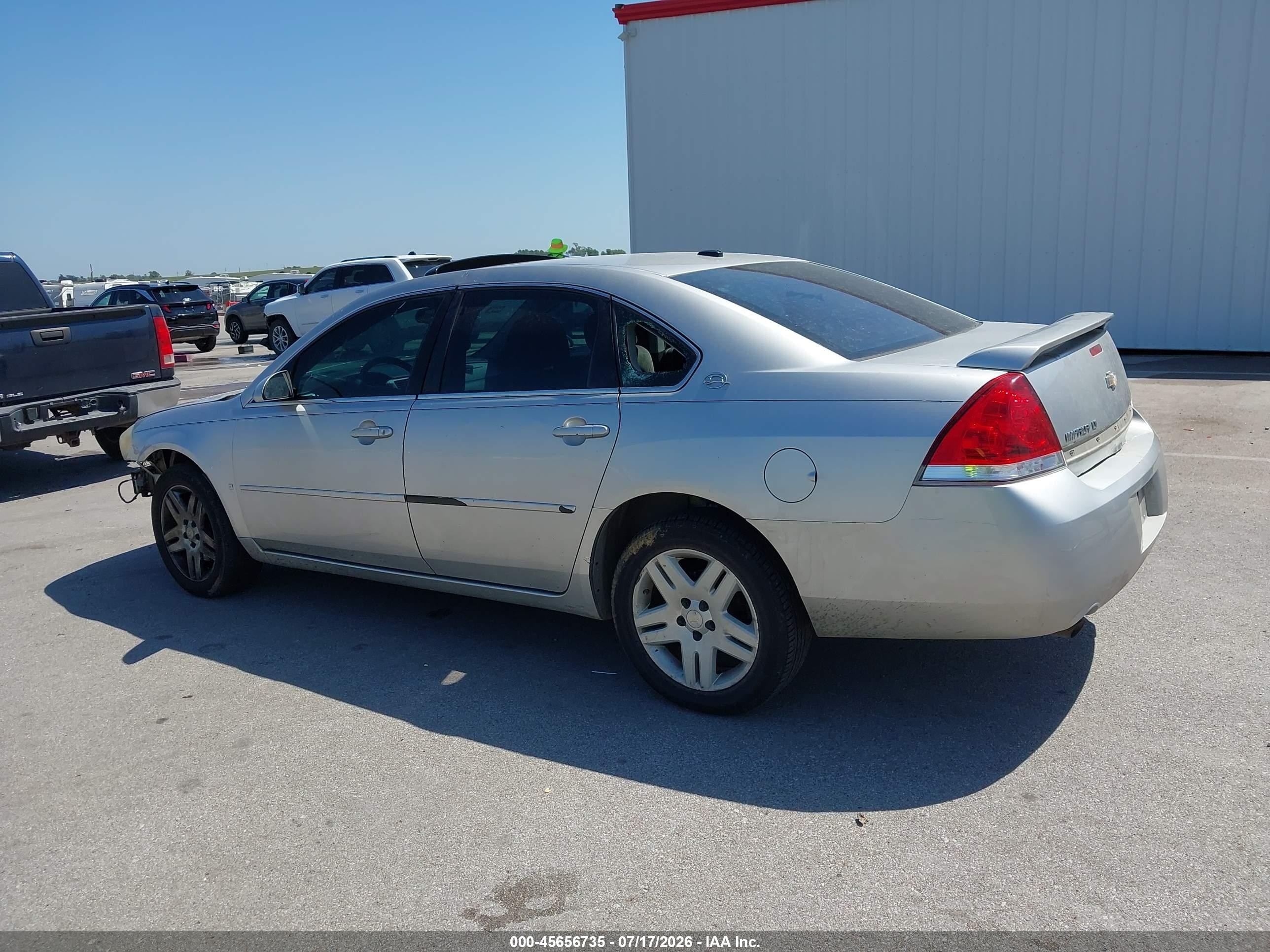 2007 Chevrolet Impala 3.9l Lt Серебряный vin: 2G1WC58R979120745