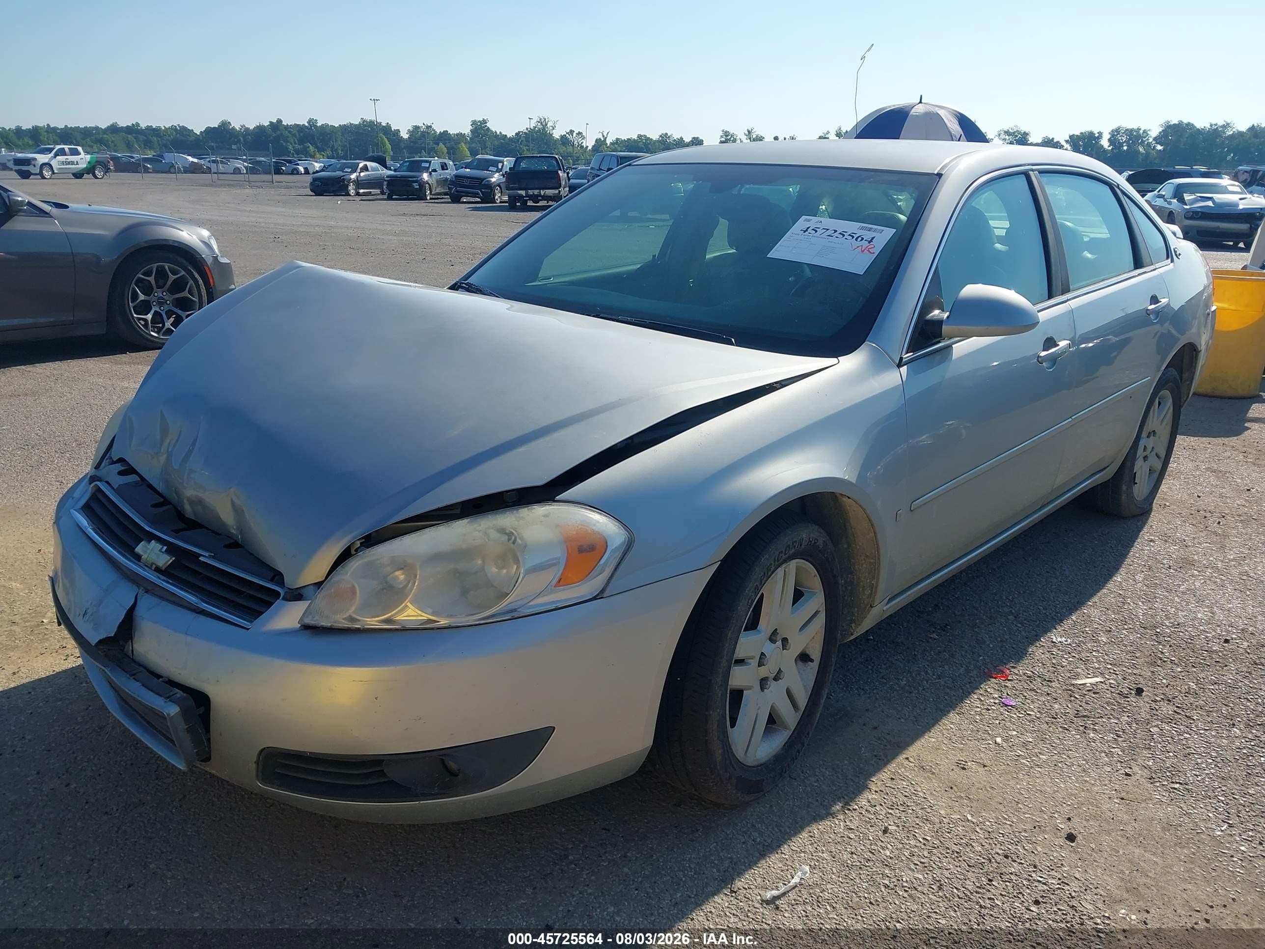 2007 Chevrolet Impala 3.9l Lt Silver vin: 2G1WC58R979326583
