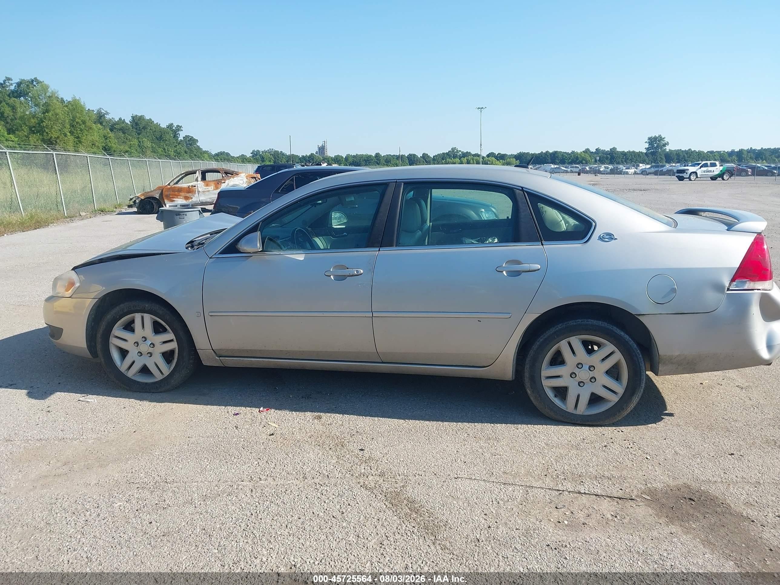 2007 Chevrolet Impala 3.9l Lt Silver vin: 2G1WC58R979326583